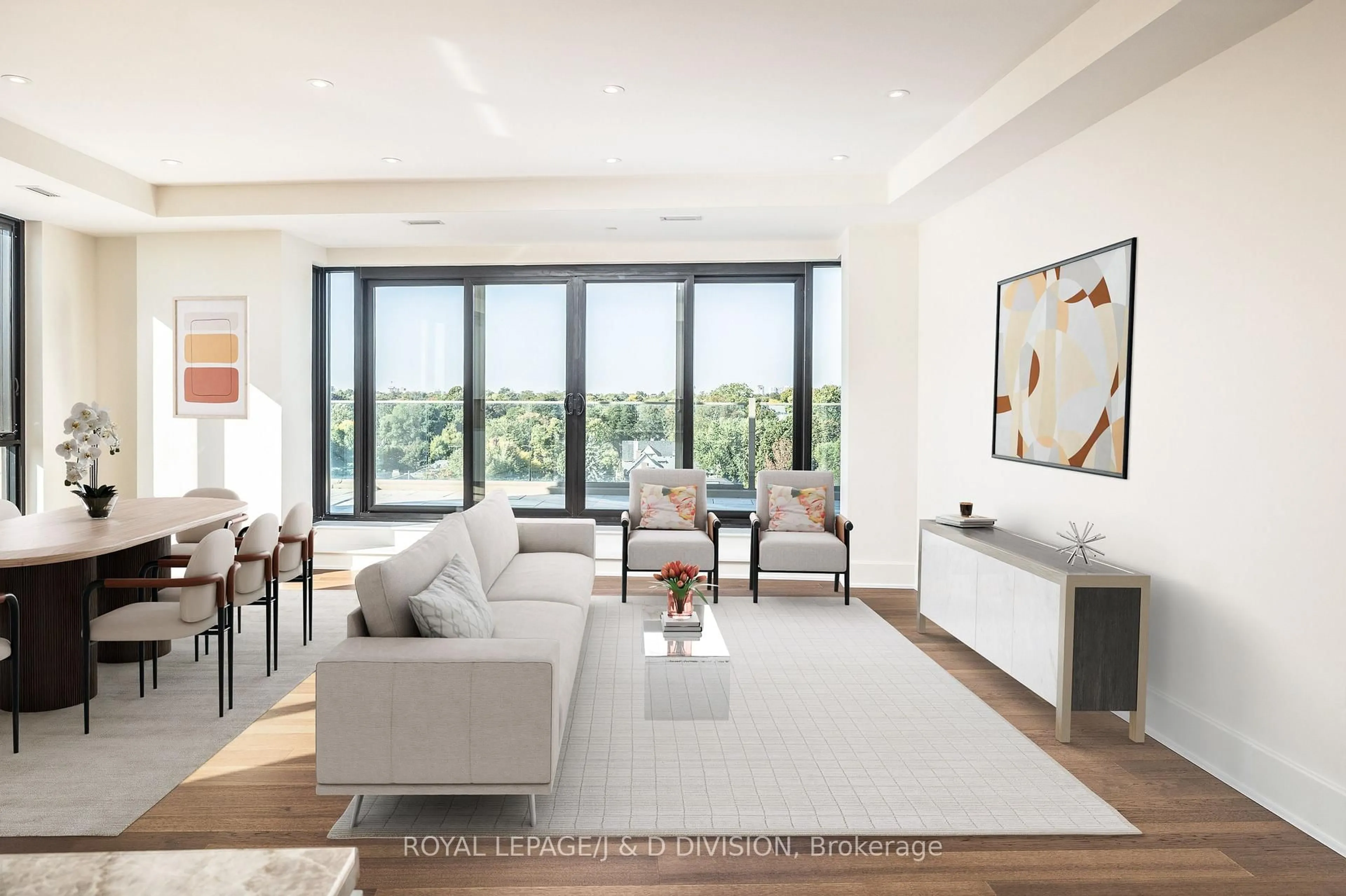 Living room with furniture, unknown for 1 Strathgowan Ave #801, Toronto Ontario M4N 0B3