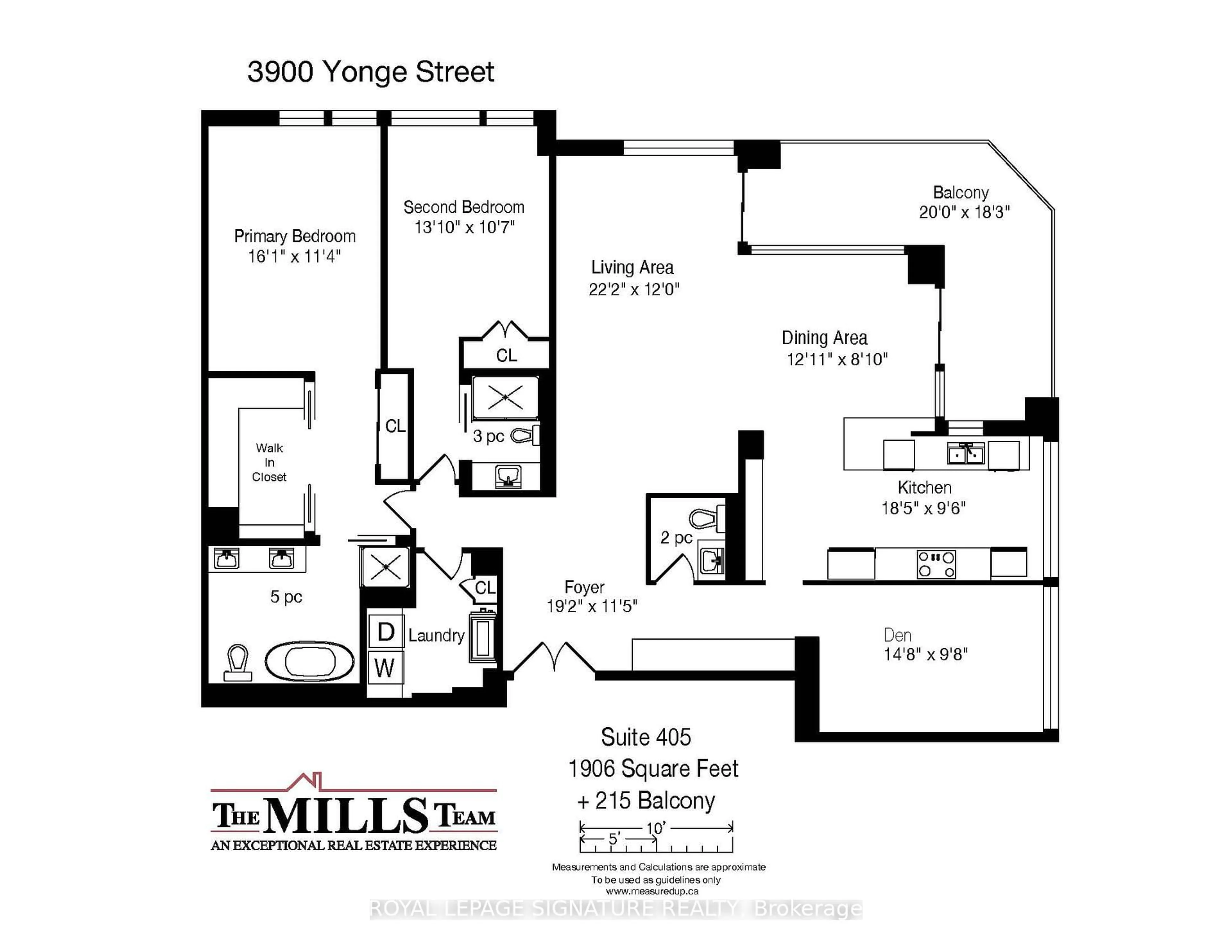 Floor plan for 3900 Yonge St #405, Toronto Ontario M4N 3N6