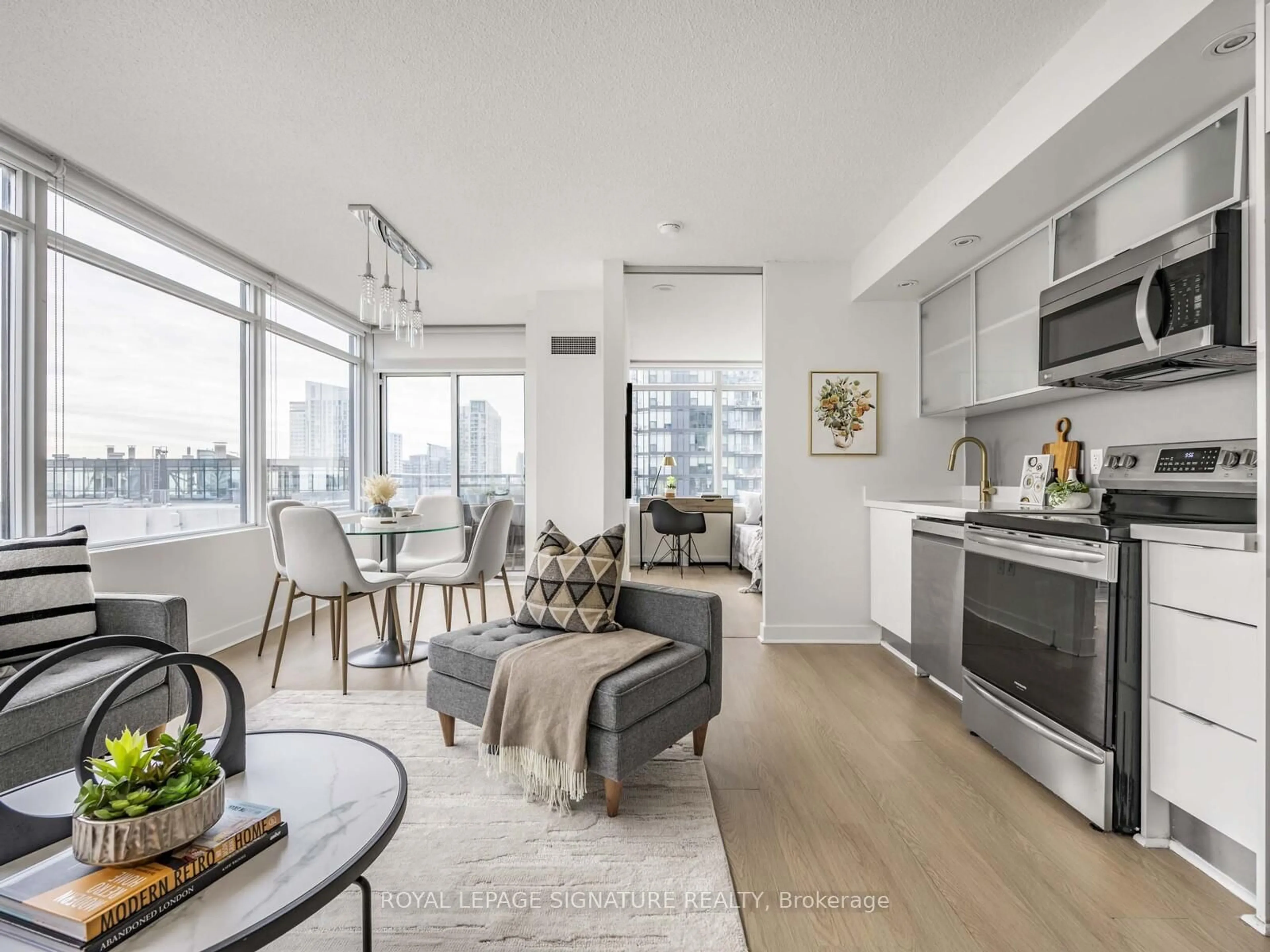Open concept kitchen, unknown for 25 Telegram Mews #2709, Toronto Ontario M5V 3Z1