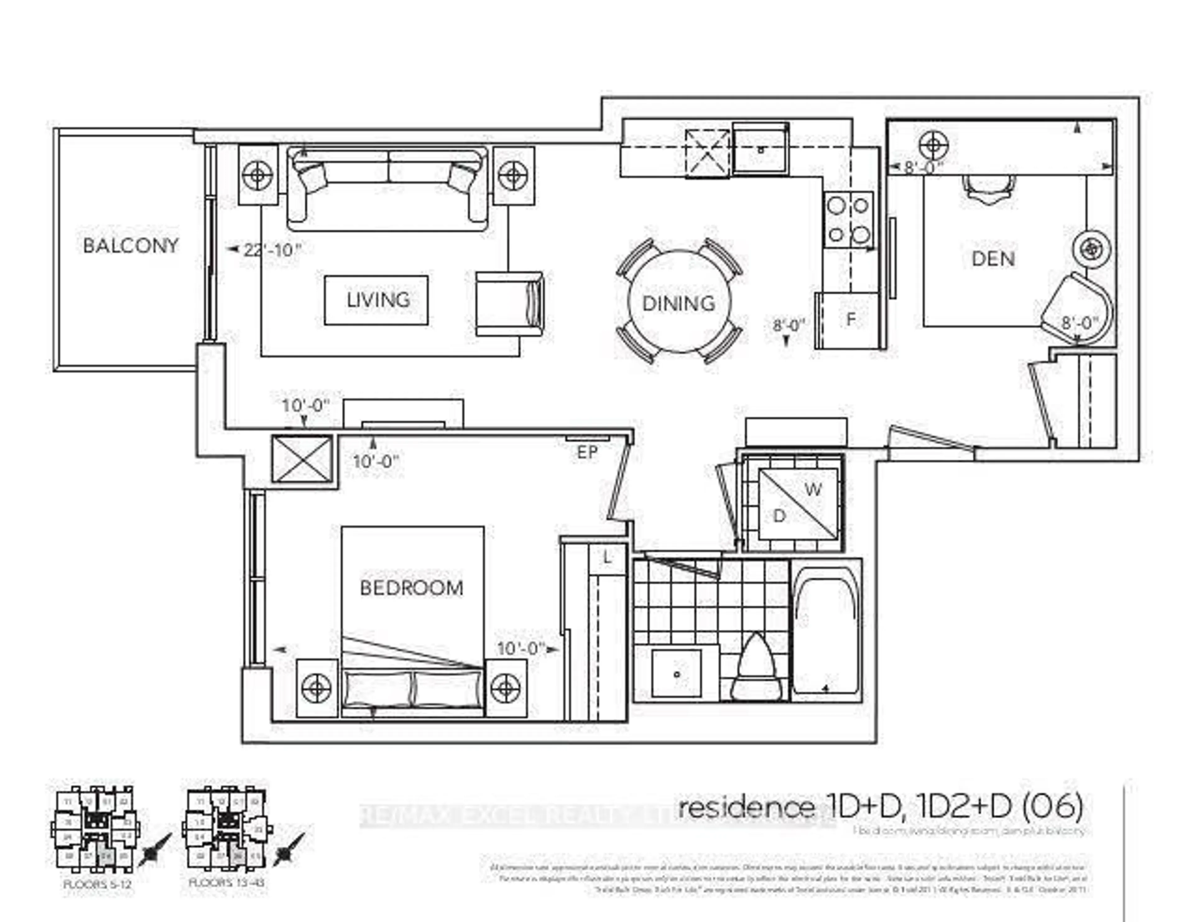 Floor plan for 55 Ann O'reilly Rd #2506, Toronto Ontario M2J 0E1