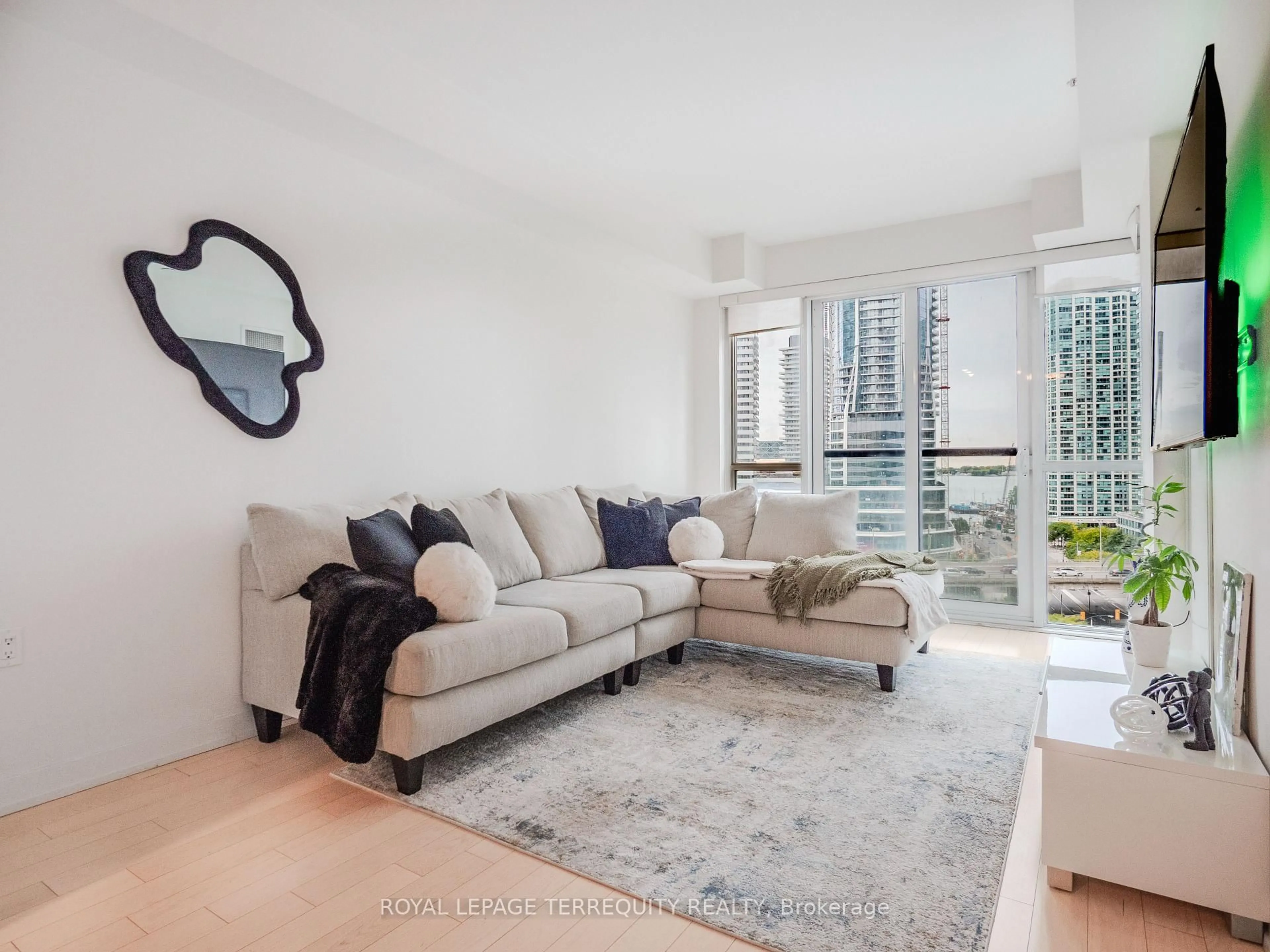Living room with furniture, unknown for 1 The Esplanade #1009, Toronto Ontario M5E 0A8