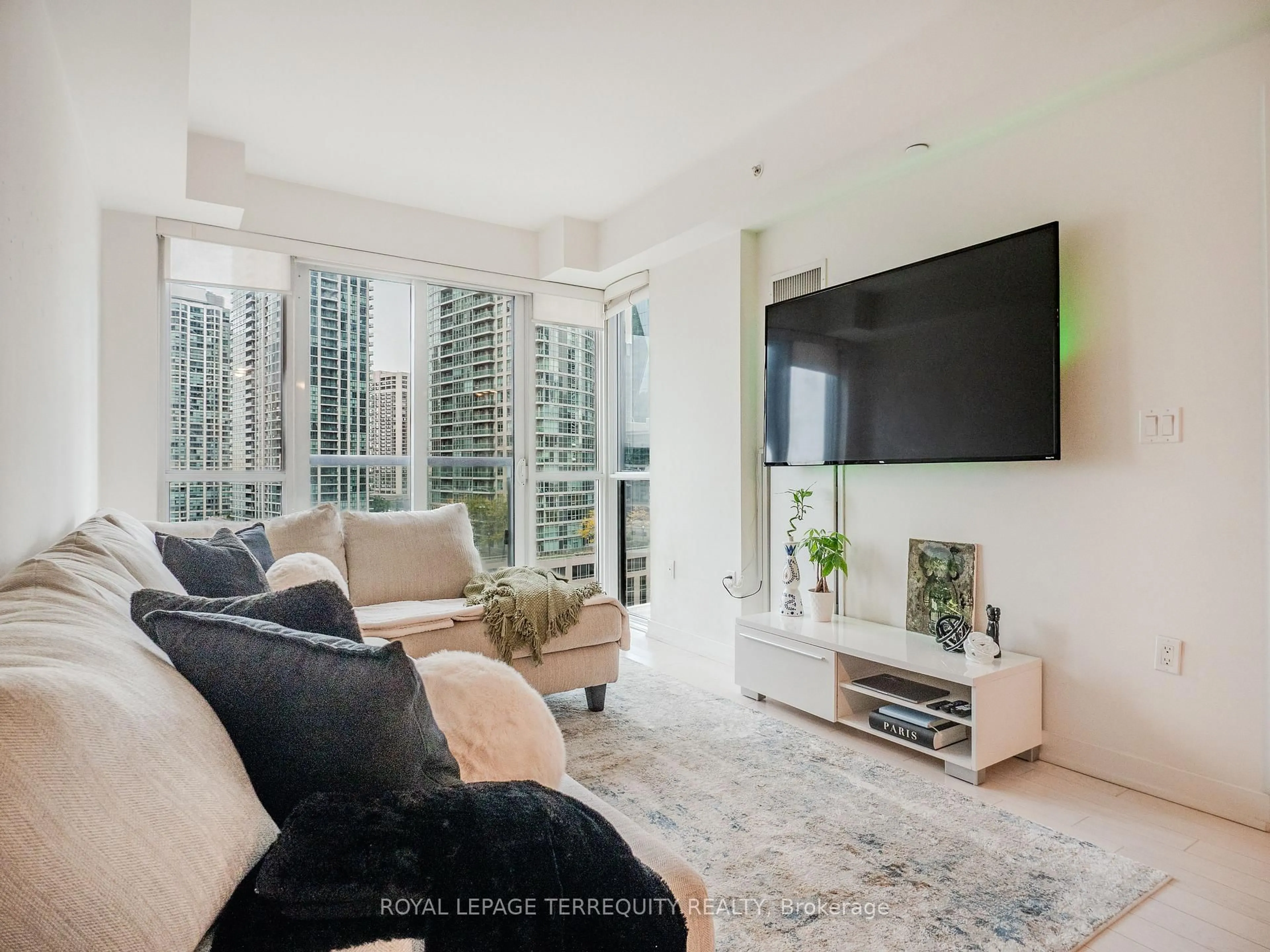 Living room with furniture, unknown for 1 The Esplanade #1009, Toronto Ontario M5E 0A8
