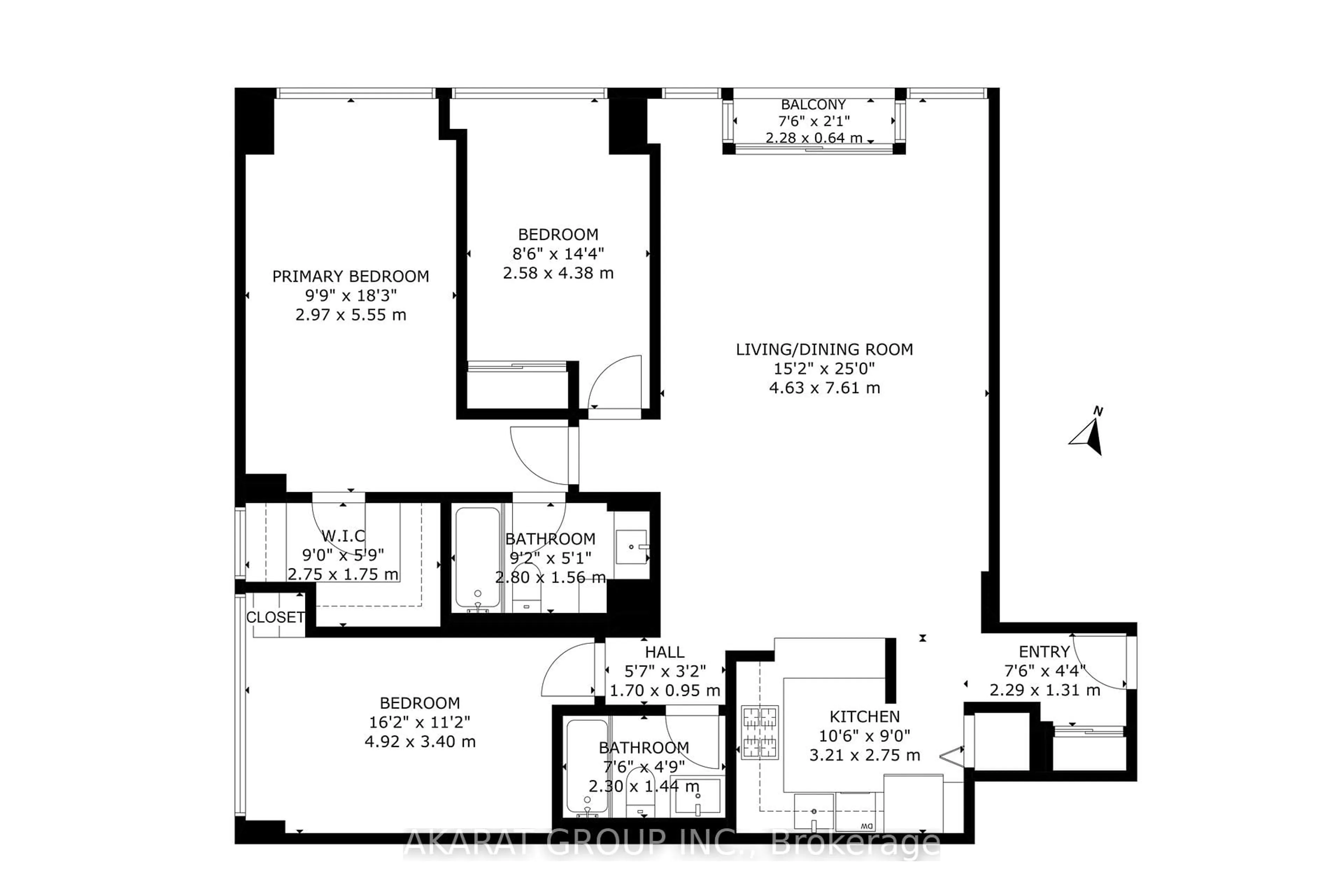 Floor plan for 1901 Yonge St #703, Toronto Ontario M4S 1Y6