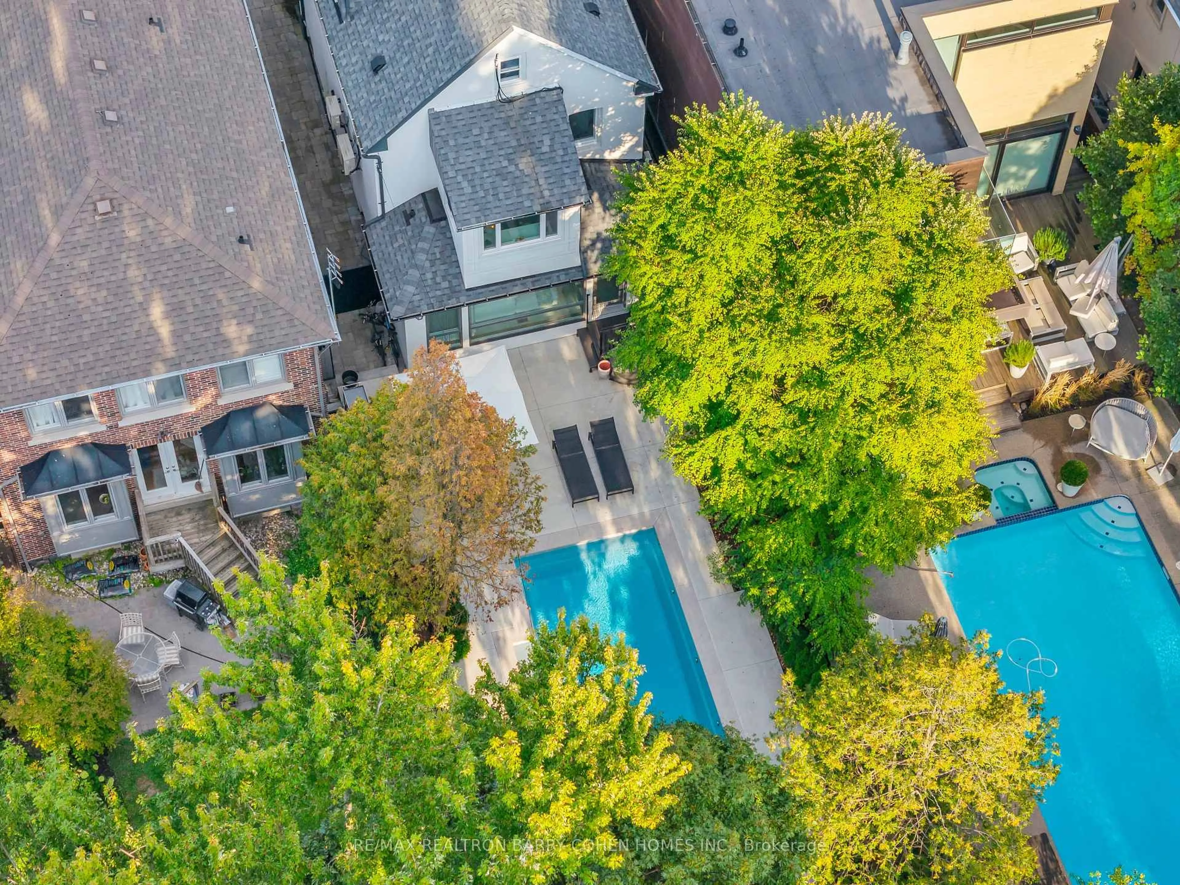A pic from outside/outdoor area/front of a property/back of a property/a pic from drone, city buildings view from balcony for 18 Astley Ave, Toronto Ontario M4W 3B4