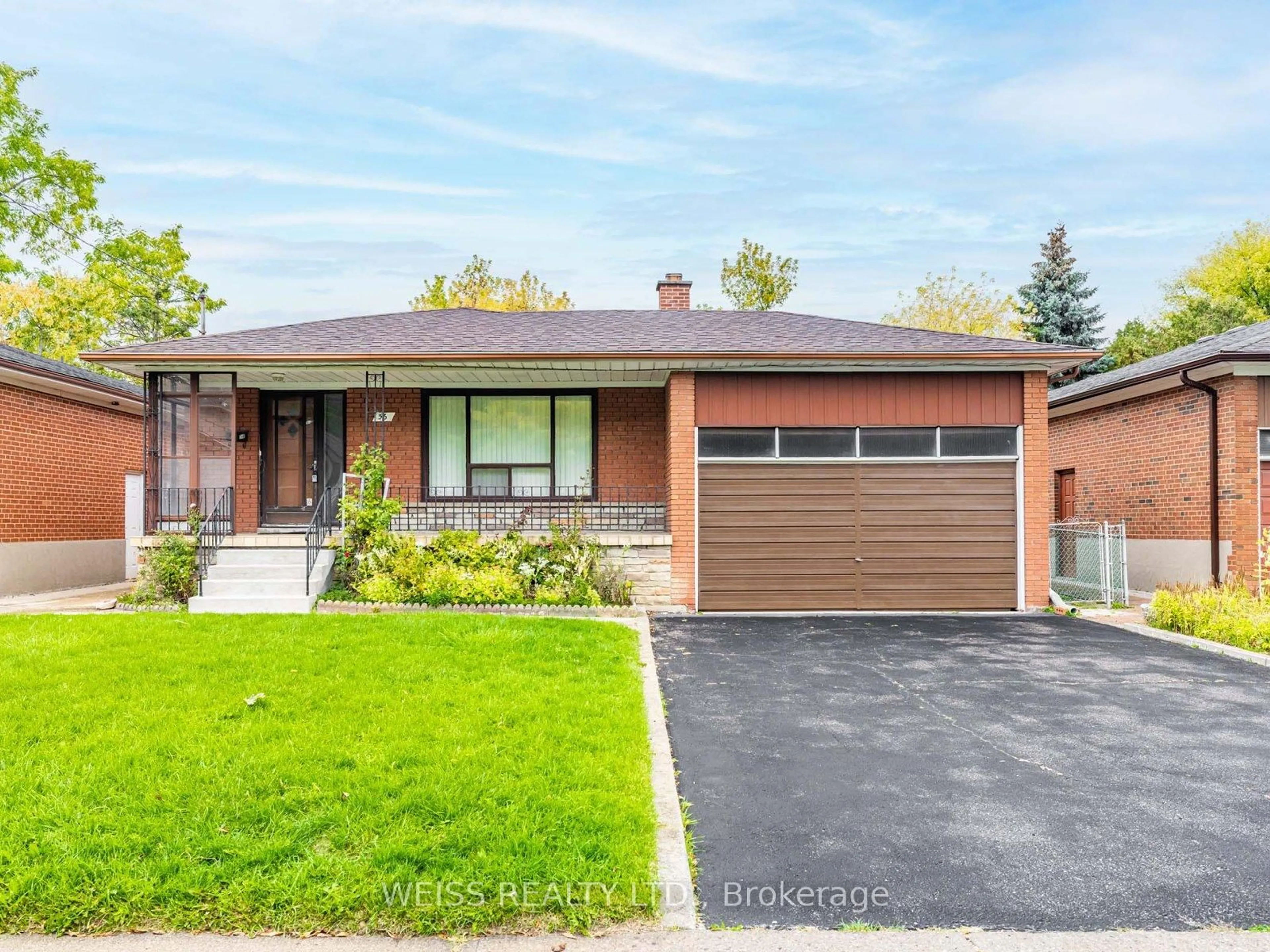Home with brick exterior material, street for 56 Ranee Ave, Toronto Ontario M6A 1M9