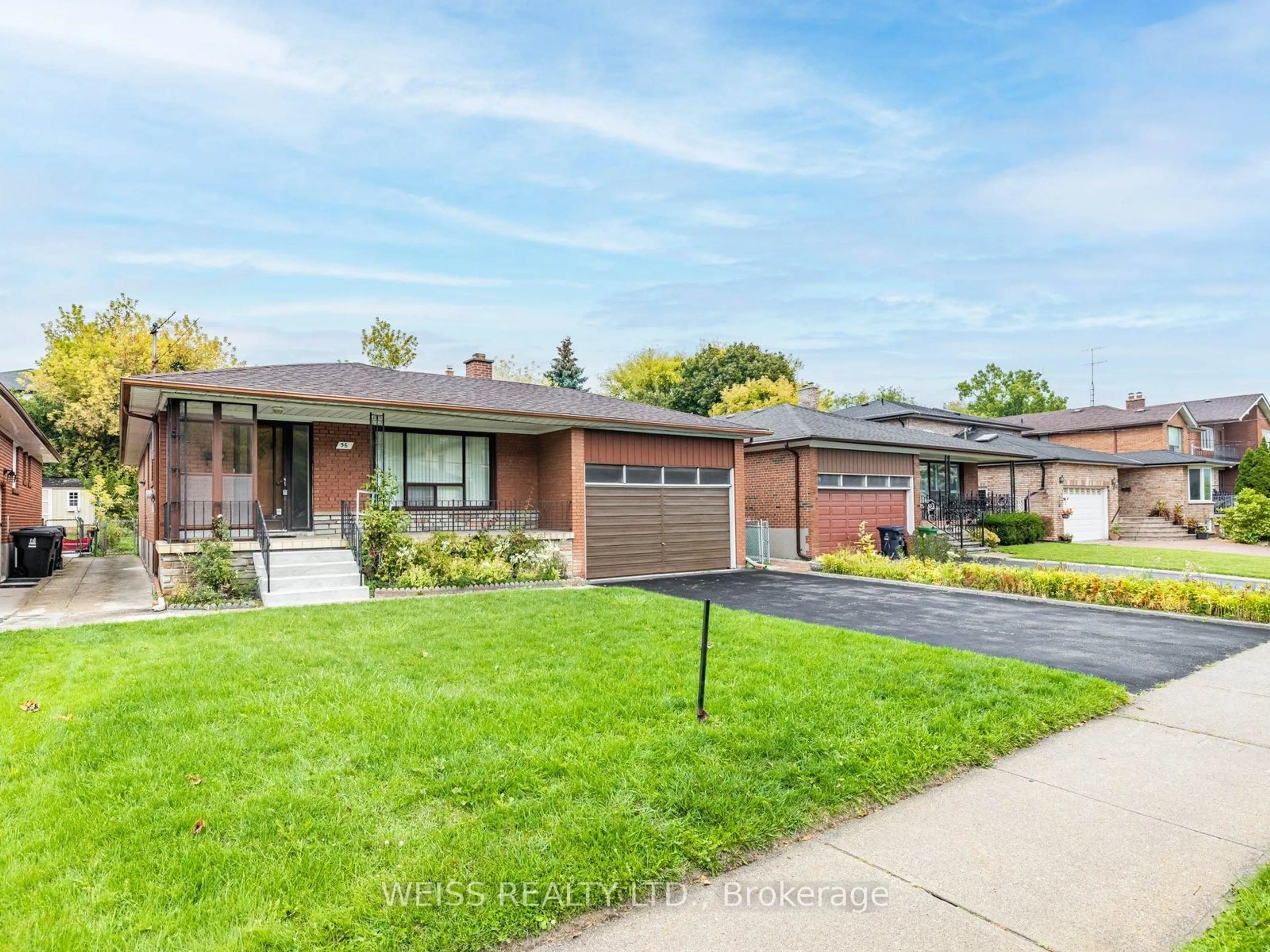 Home with brick exterior material, street for 56 Ranee Ave, Toronto Ontario M6A 1M9