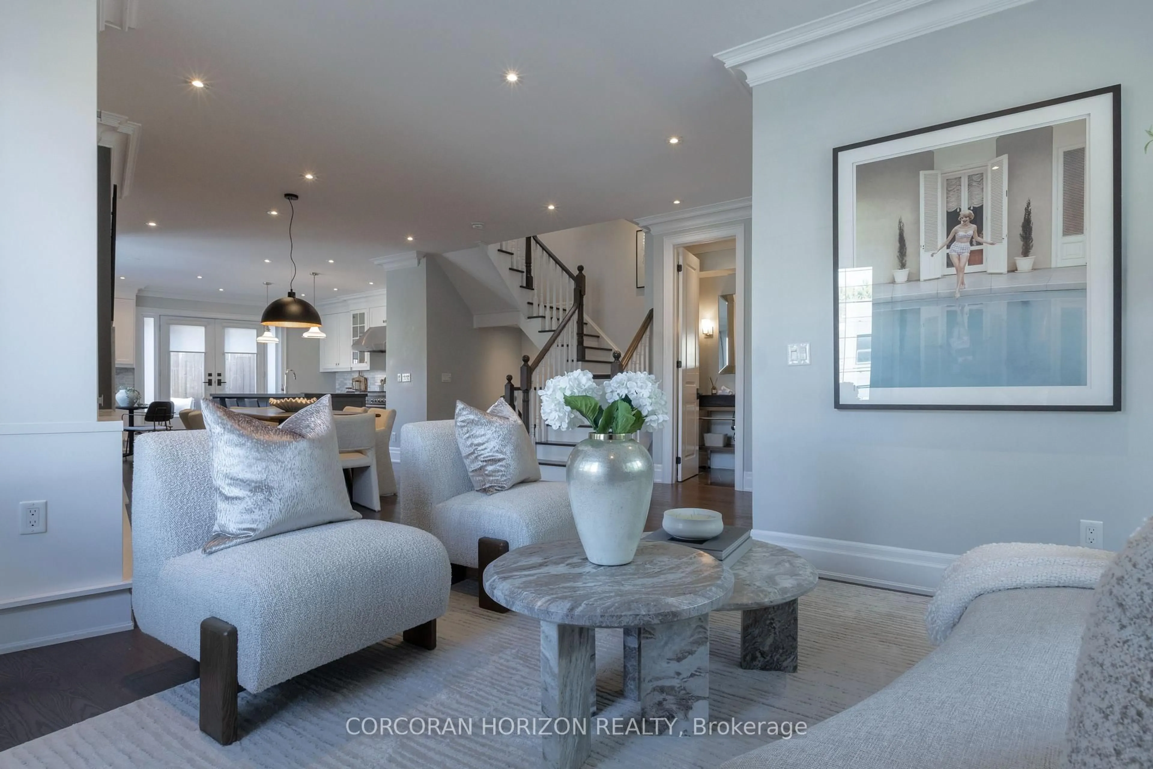 Living room with furniture, unknown for 77 Rumsey Rd, Toronto Ontario M4G 1N9