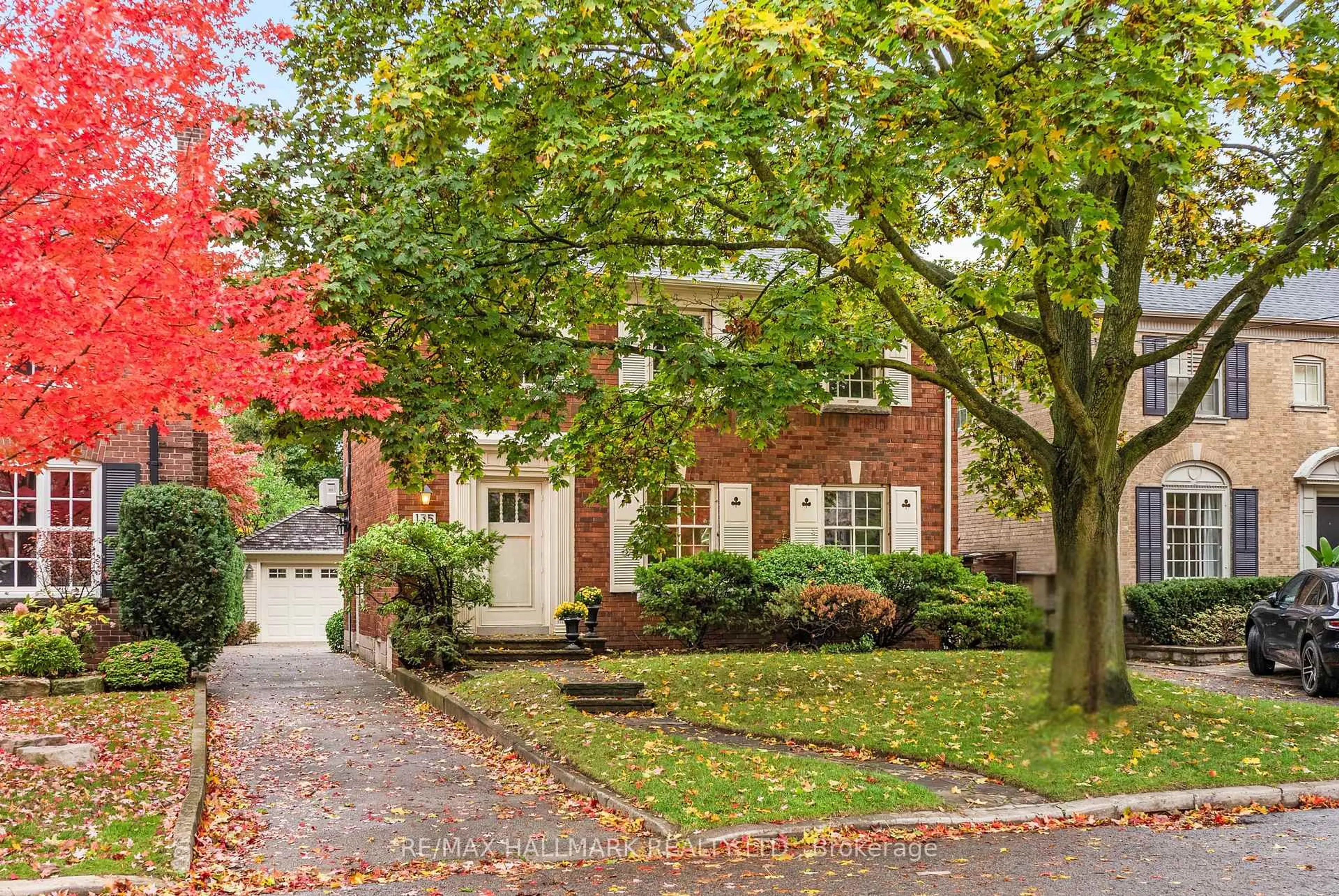 Home with brick exterior material, street for 135 Mona Dr, Toronto Ontario M5N 2R7