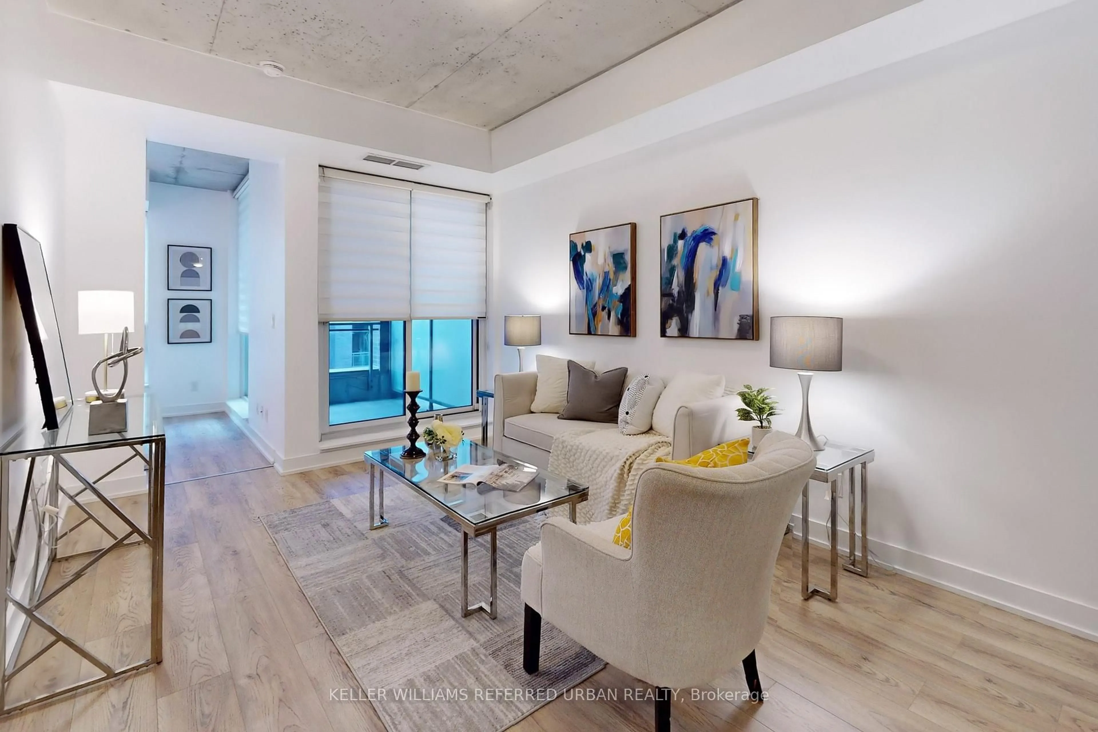 Living room with furniture, unknown for 20 Gladstone Ave #416, Toronto Ontario M6J 3K6