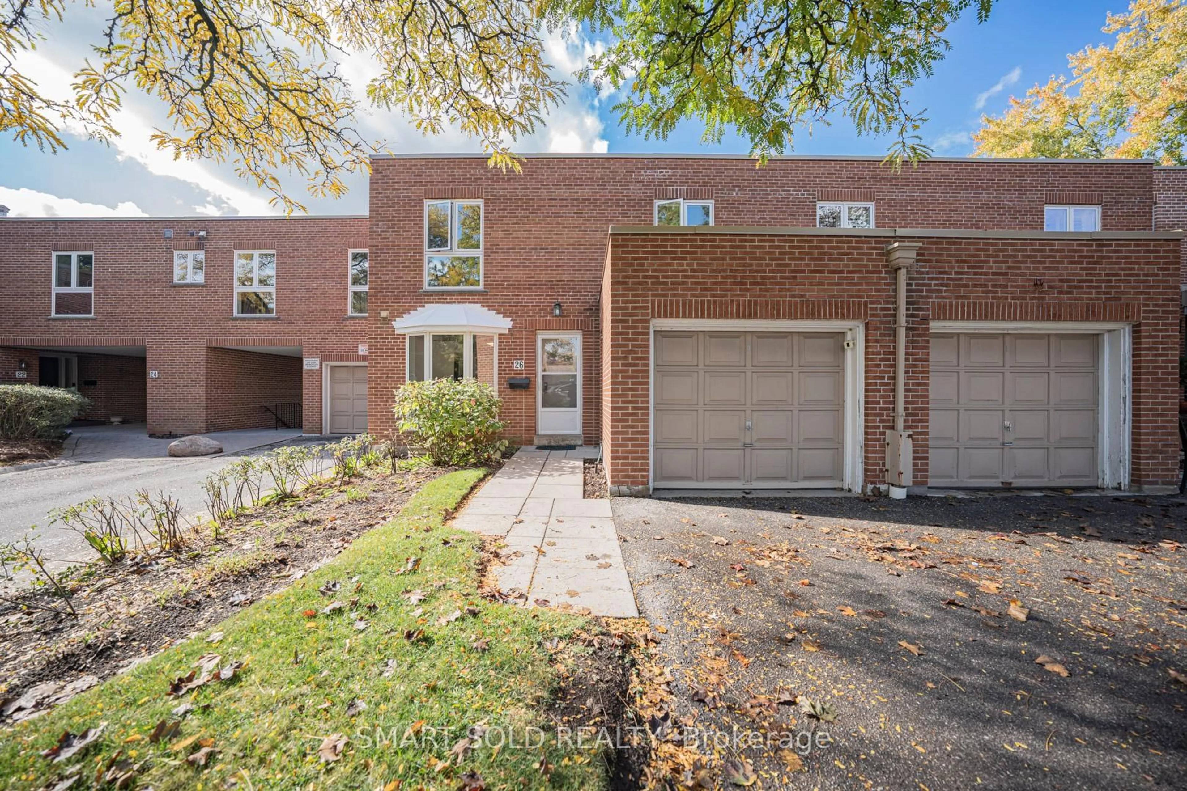 Home with brick exterior material, street for 26 Anvil Mill Way, Toronto Ontario M2L 1R1