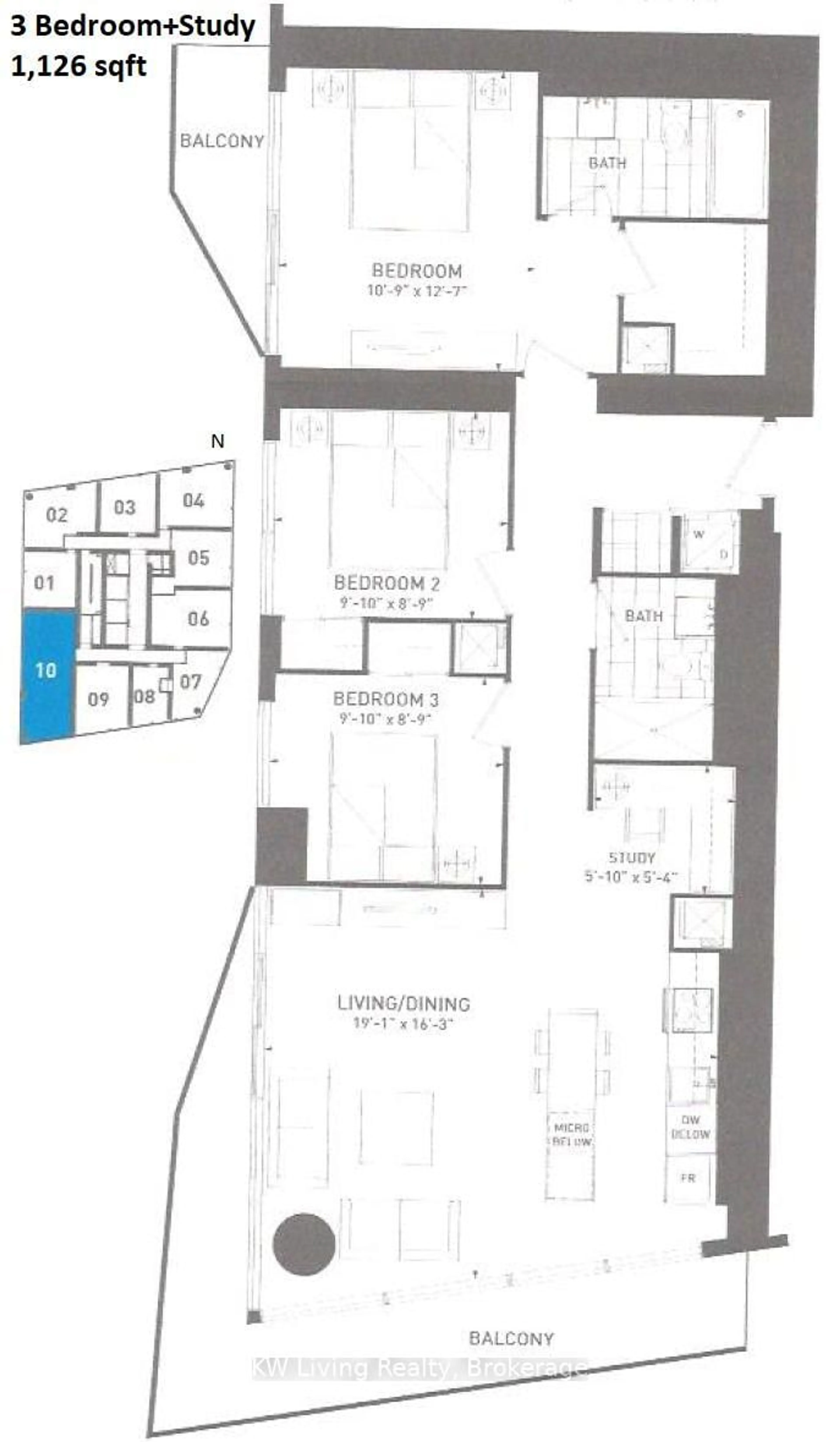 Floor plan for 100 Harbour St #5810, Toronto Ontario M5J 0B5