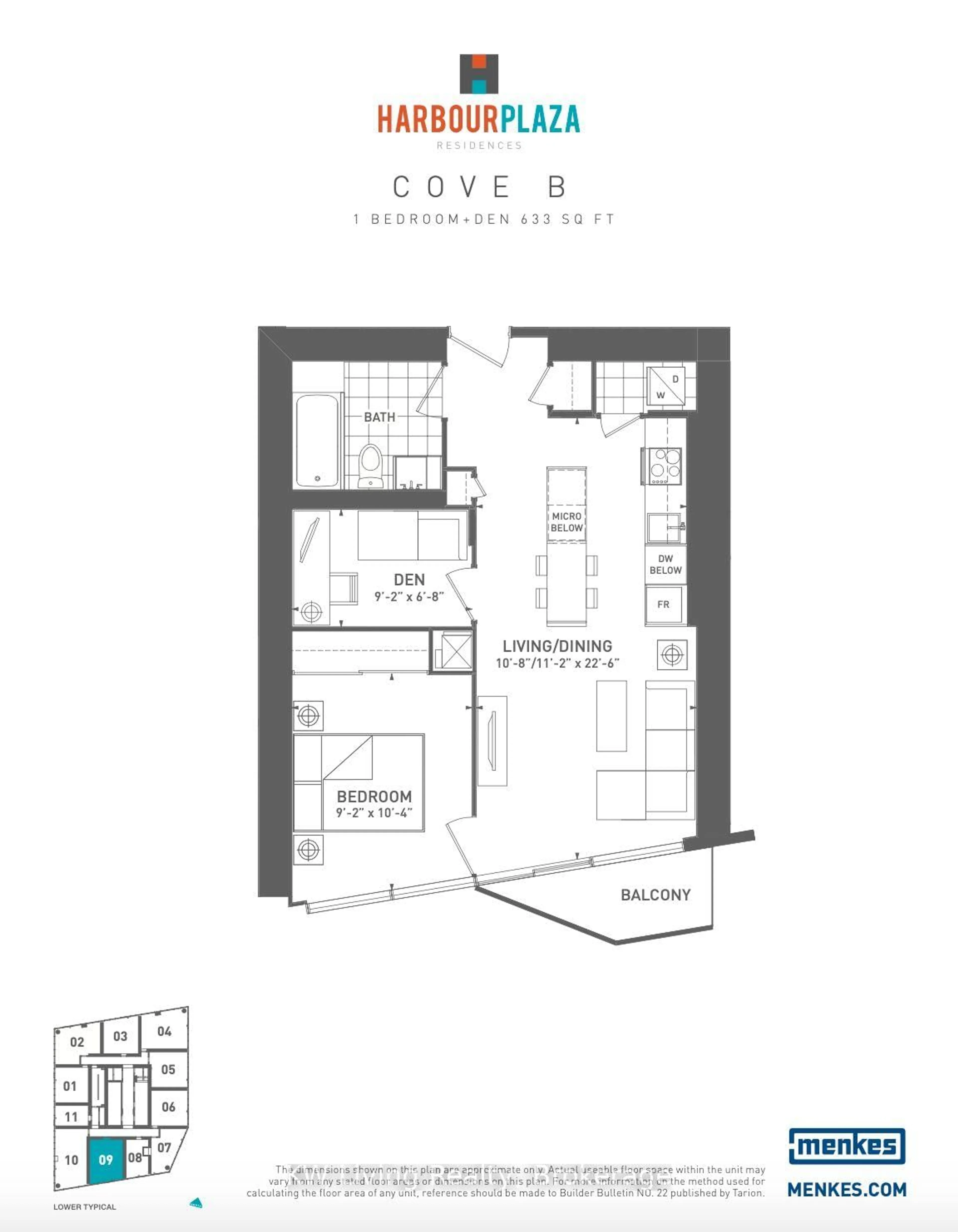 Floor plan for 100 Harbour St #6309, Toronto Ontario M5J 0B5