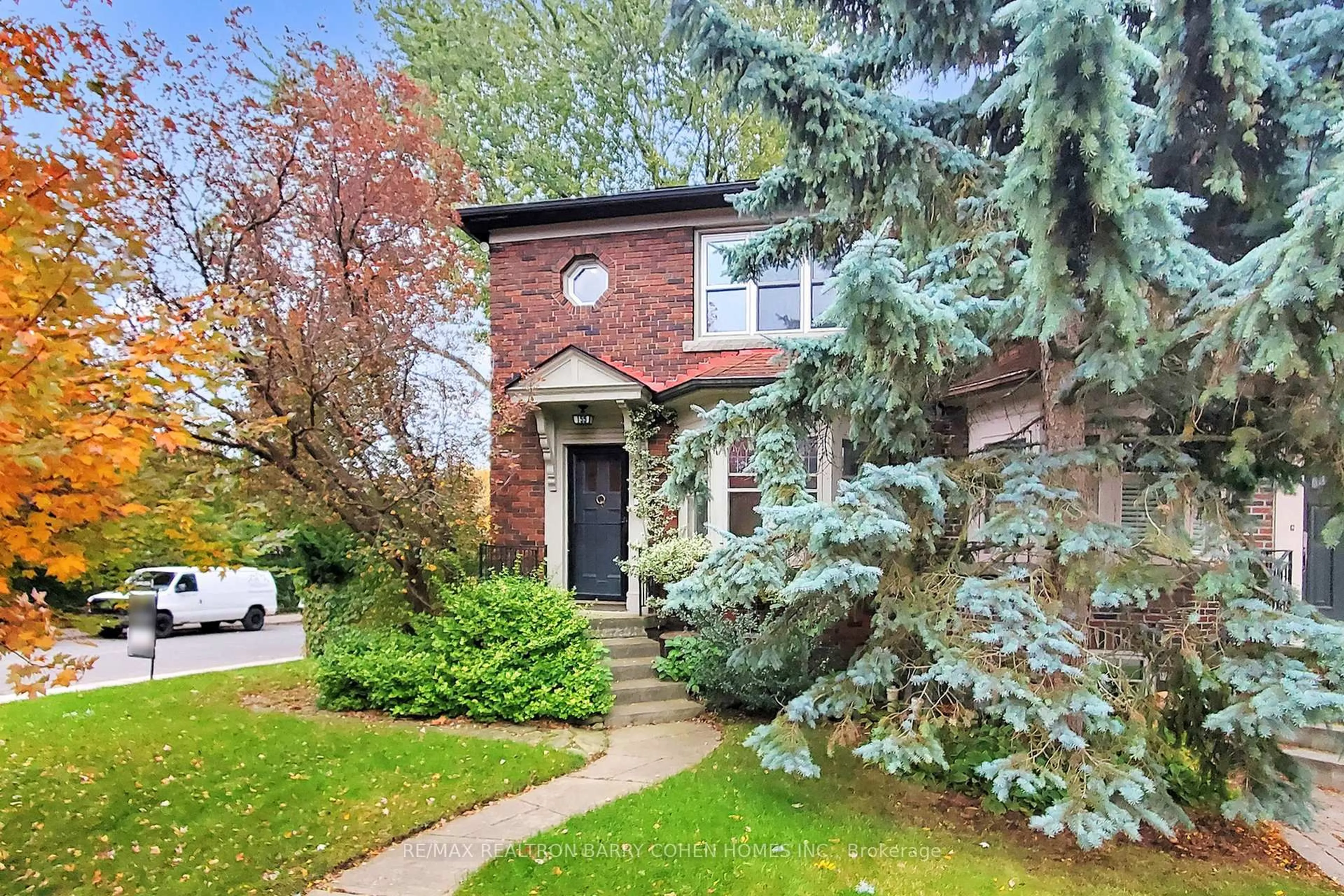 Home with brick exterior material, street for 155 Parkhurst Blvd, Toronto Ontario M4G 2E8