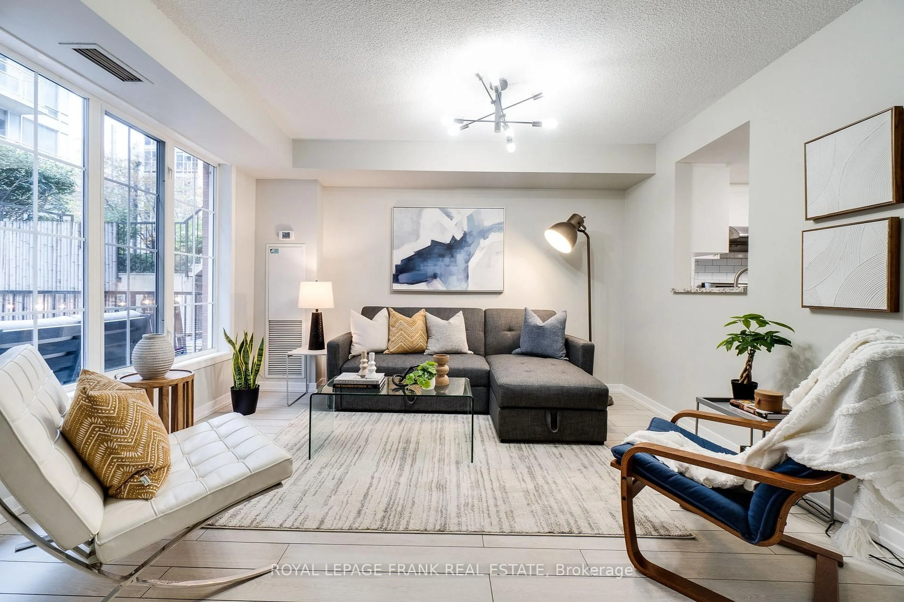Living room with furniture, unknown for 70 Douro St #121, Toronto Ontario M6K 3N4