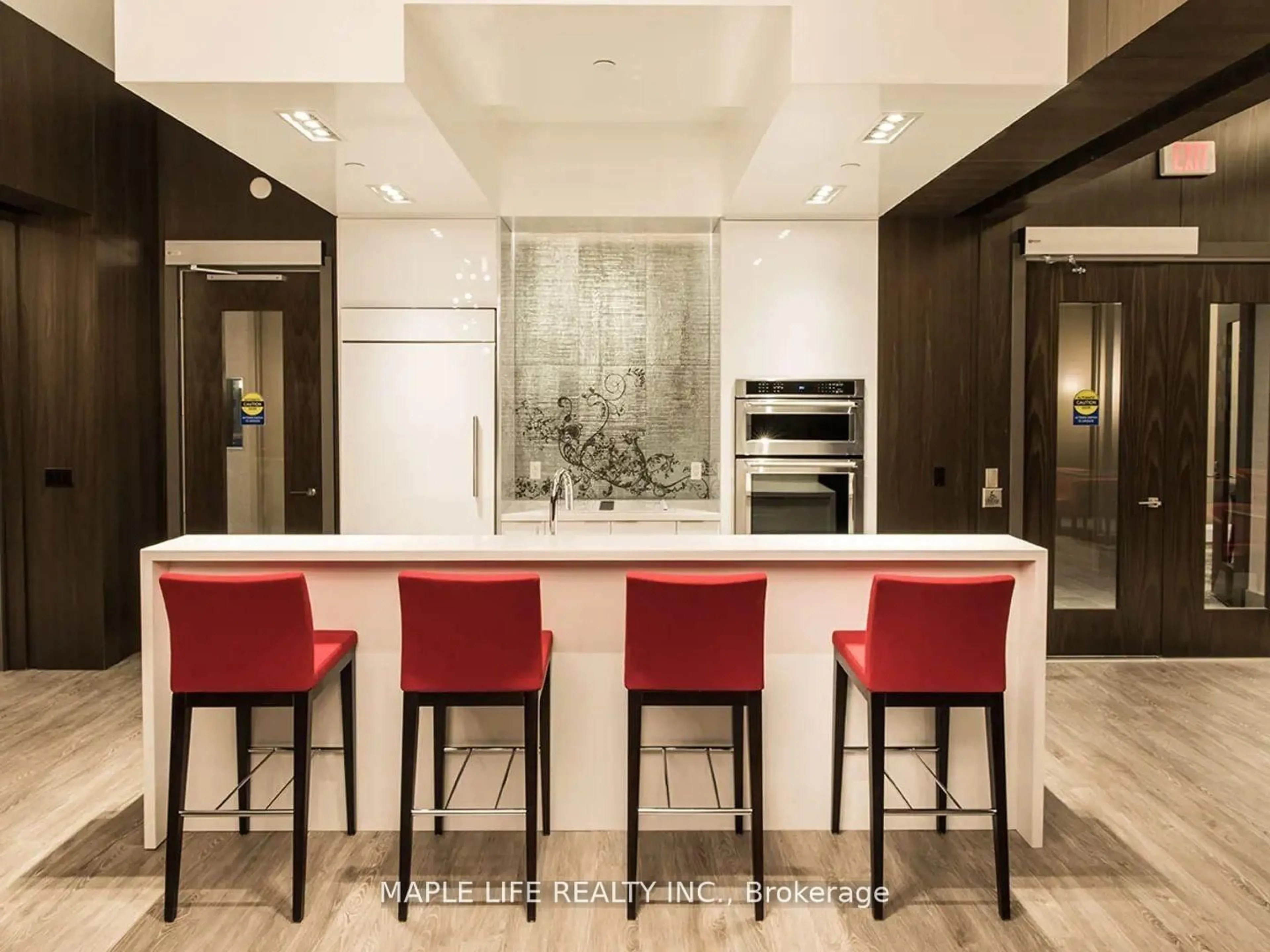 Contemporary kitchen, ceramic/tile floor for 88 Sheppard Ave #312, Toronto Ontario M2N 0G9