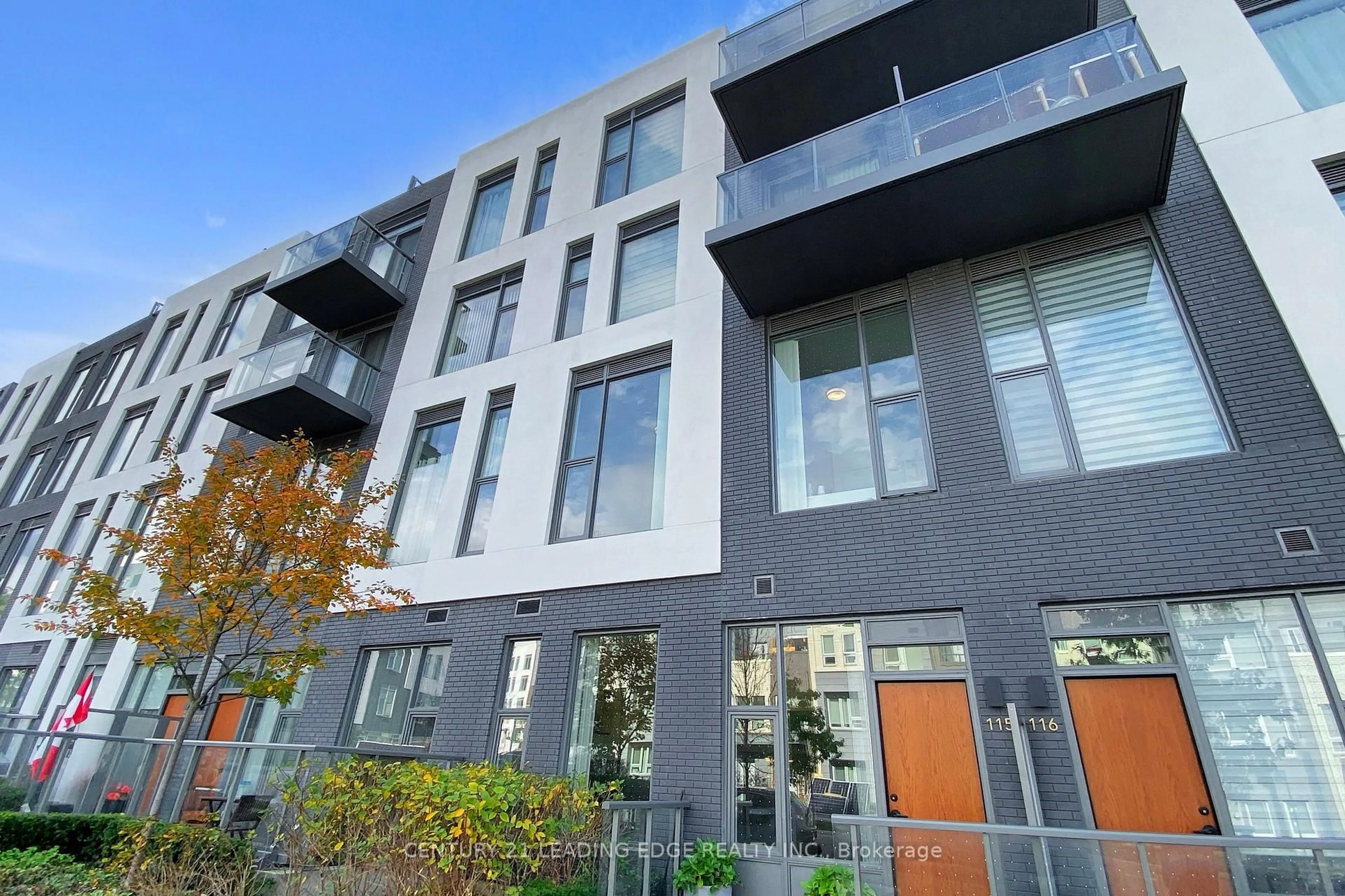A pic from outside/outdoor area/front of a property/back of a property/a pic from drone, building for 25 Adra Grado Way #115, Toronto Ontario M2J 0H6