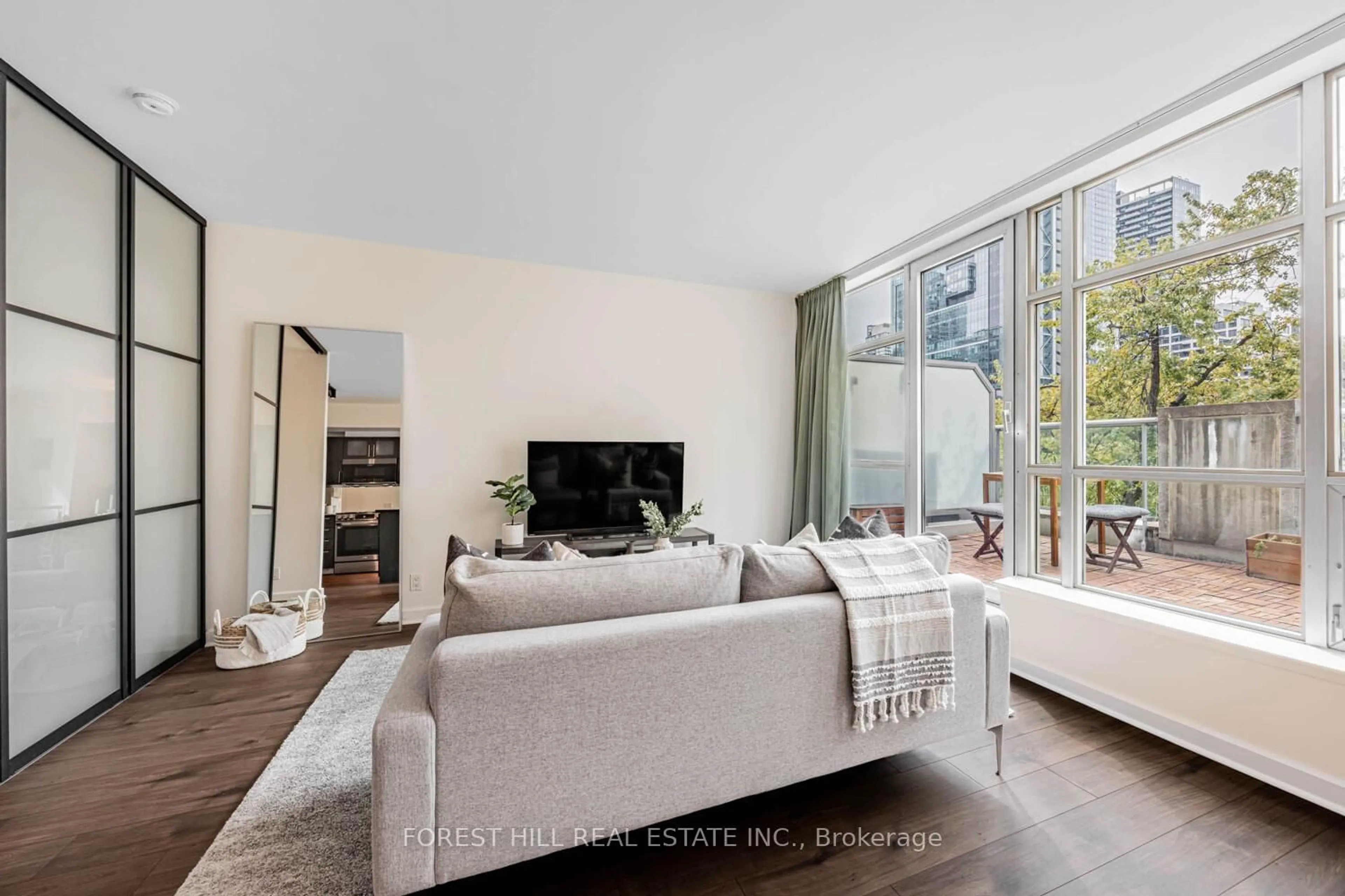 Living room with furniture, unknown for 350 Wellington St #306, Toronto Ontario M5V 3W9
