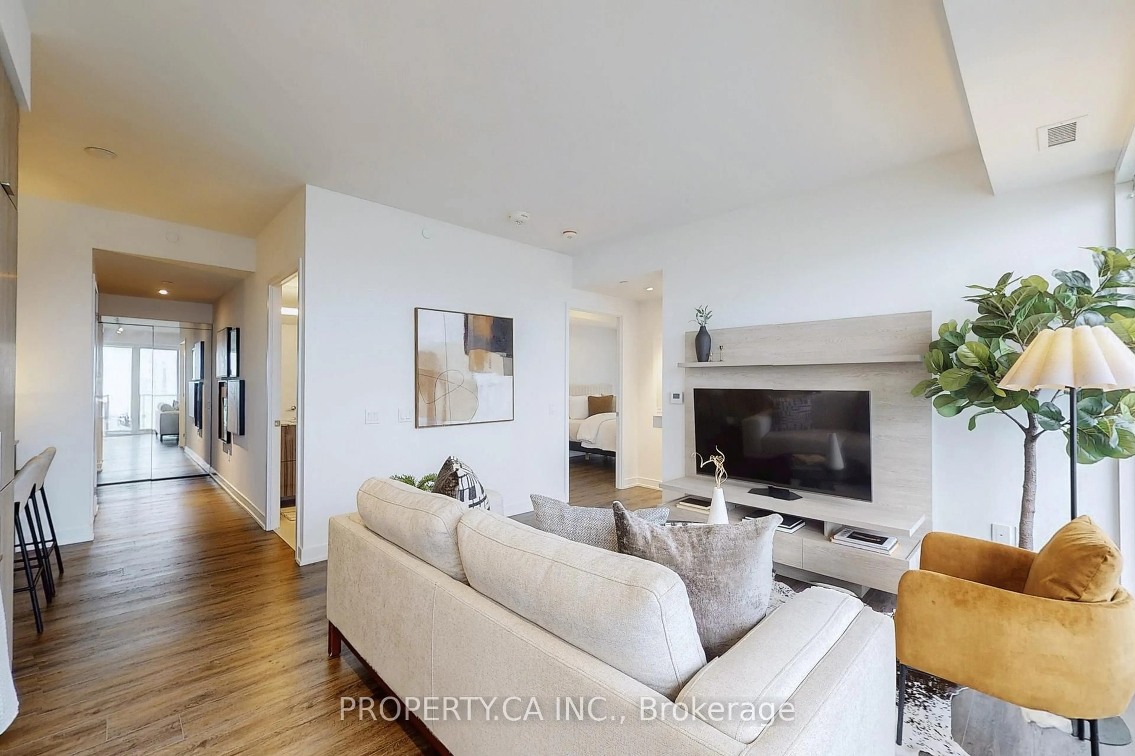 Living room with furniture, unknown for 15 Queens Quay #2209, Toronto Ontario M5E 0C5