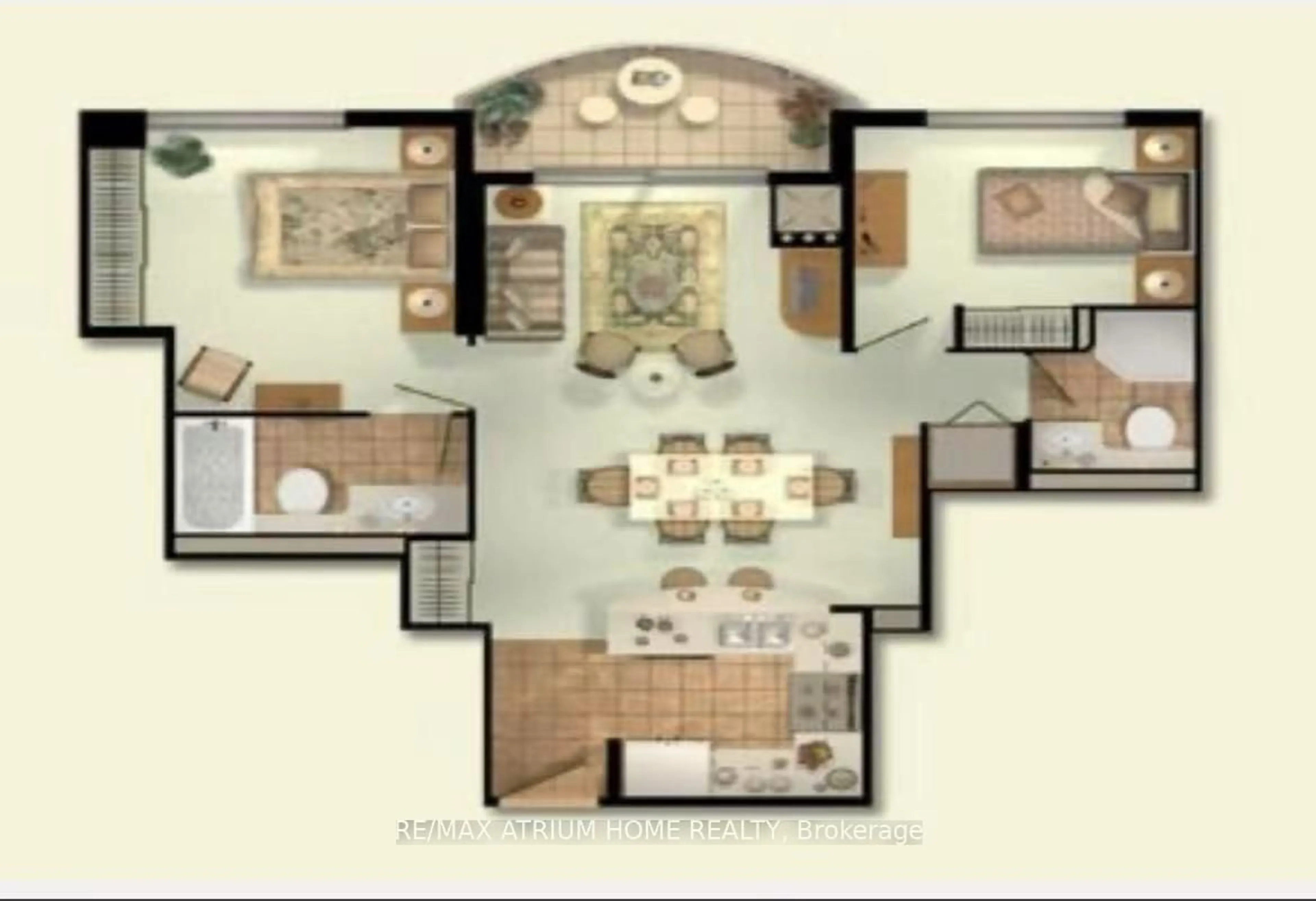 Floor plan for 7 Lorraine Dr #2315, Toronto Ontario M2N 7H2