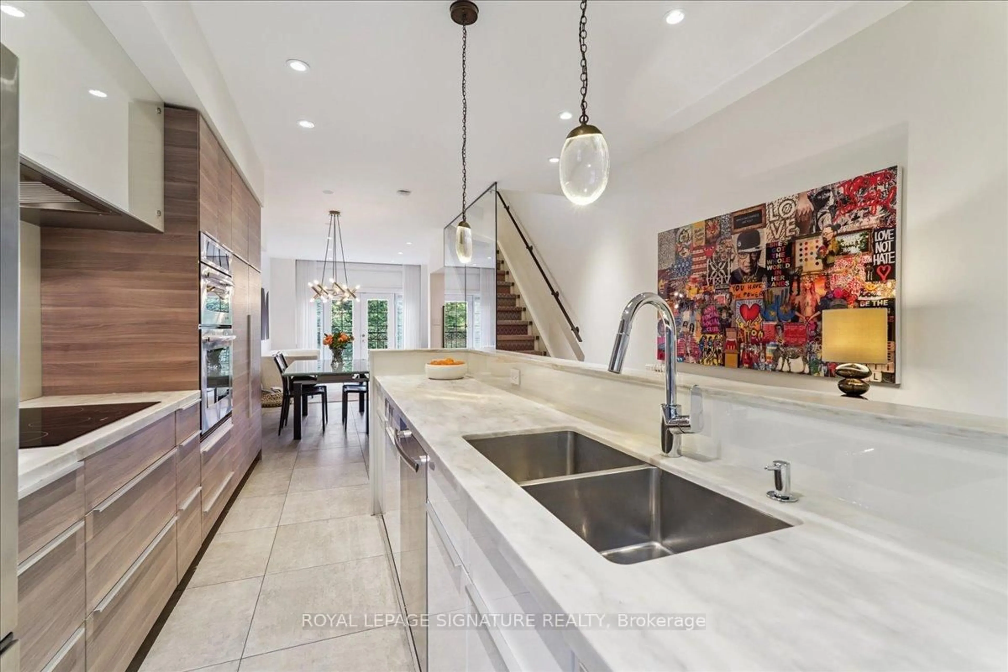 Contemporary kitchen, ceramic/tile floor for 1 Baxter St #6, Toronto Ontario M4W 3W1