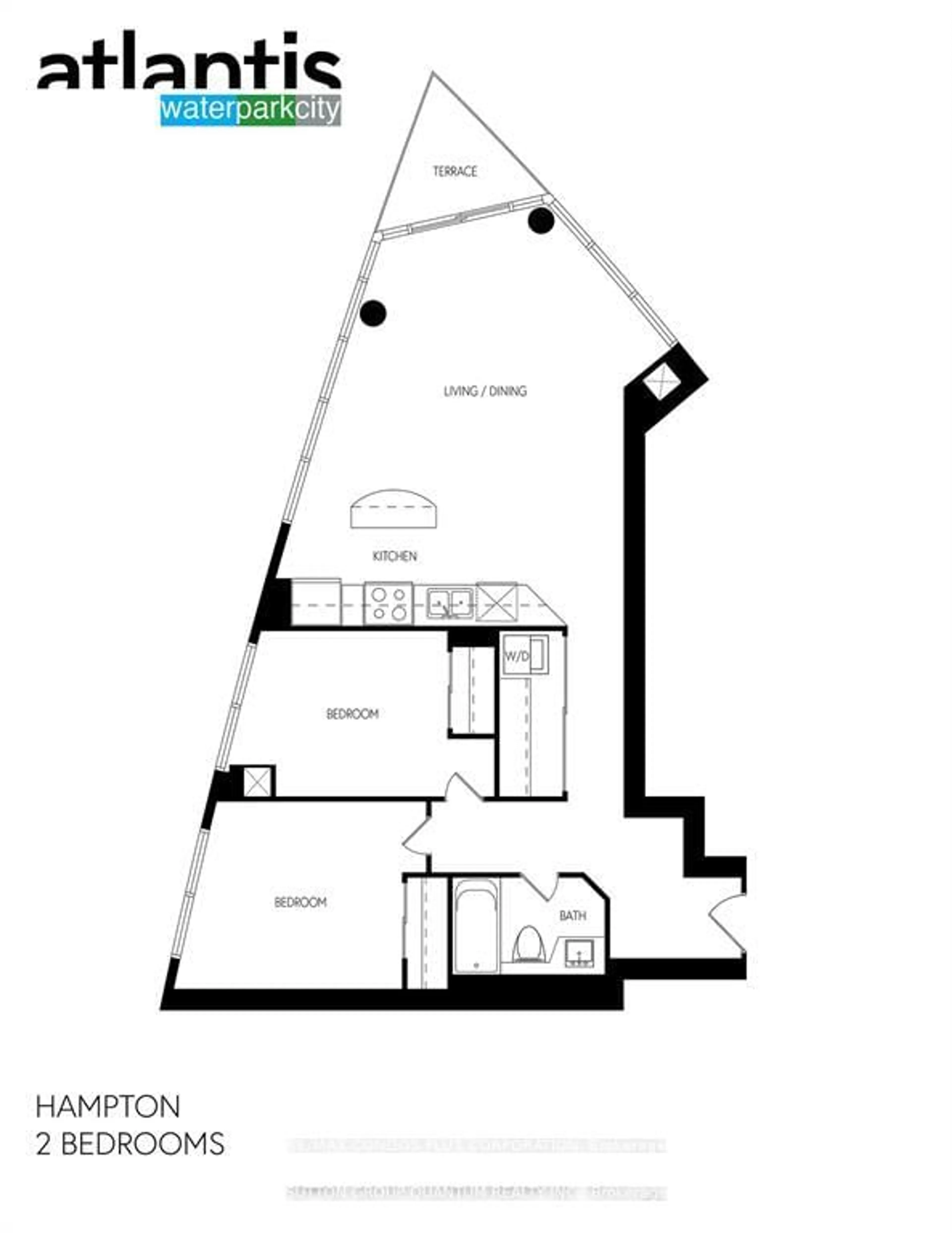 Floor plan for 231 Fort York Blvd #1609, Toronto Ontario M5V 1B2