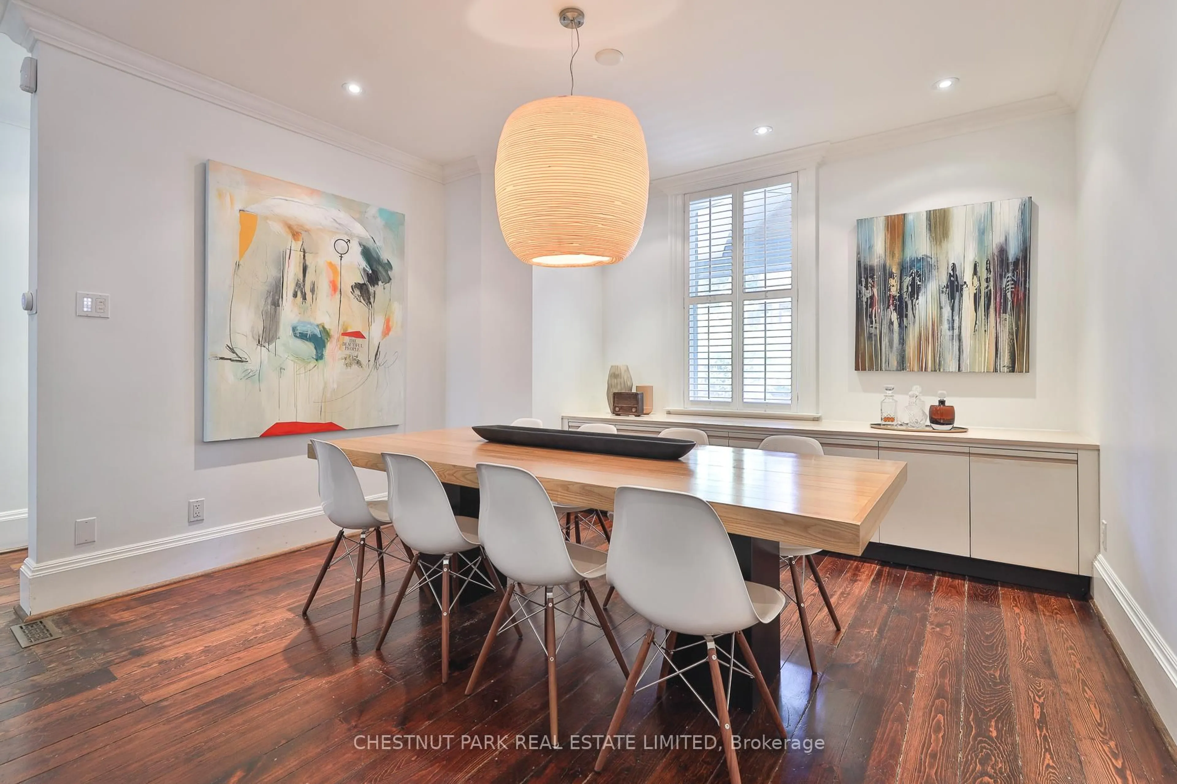 Dining room, wood/laminate floor for 56 Spruce St, Toronto Ontario M5A 2H9