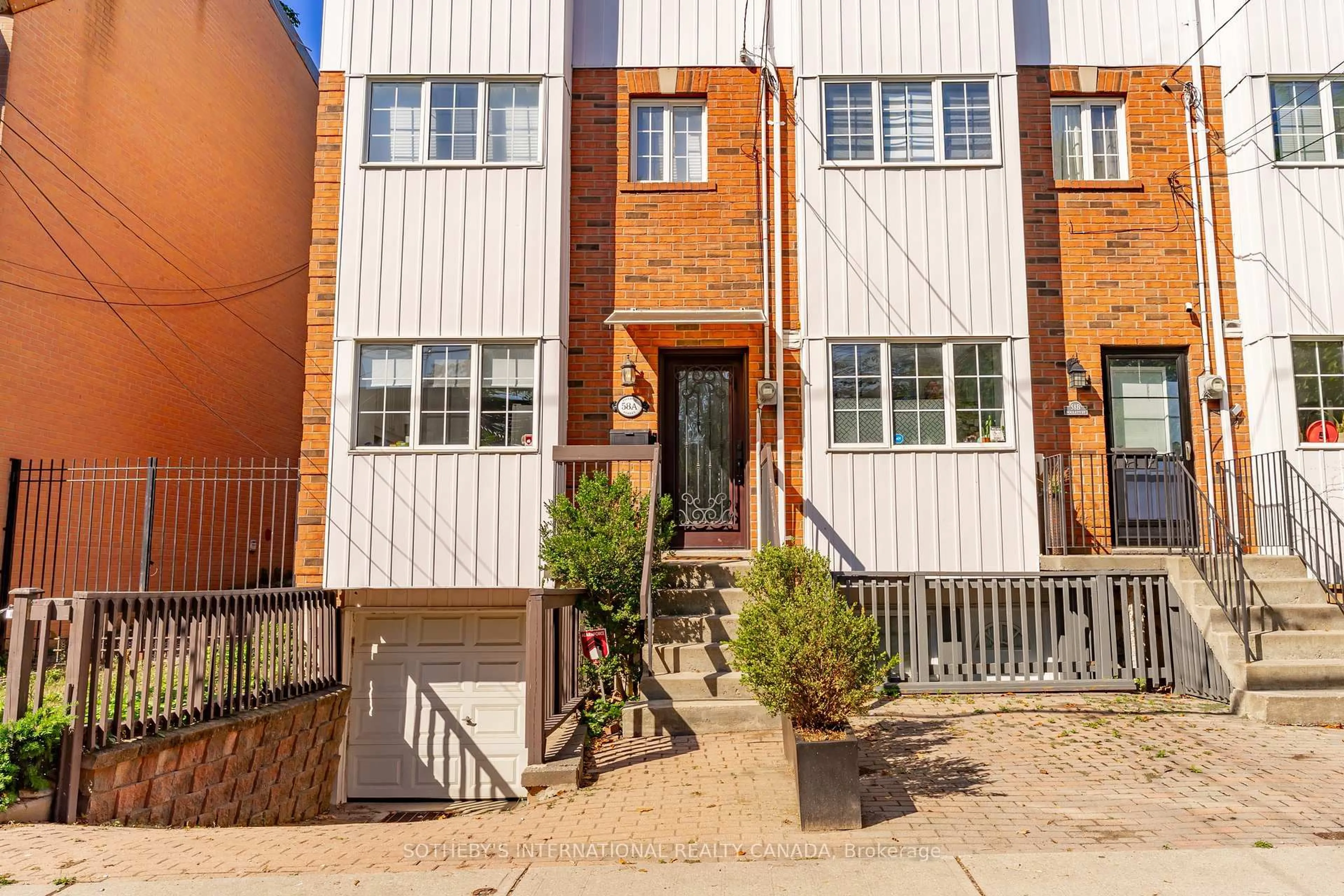 Home with brick exterior material, street for 58A Poulett St, Toronto Ontario M5A 1Z5