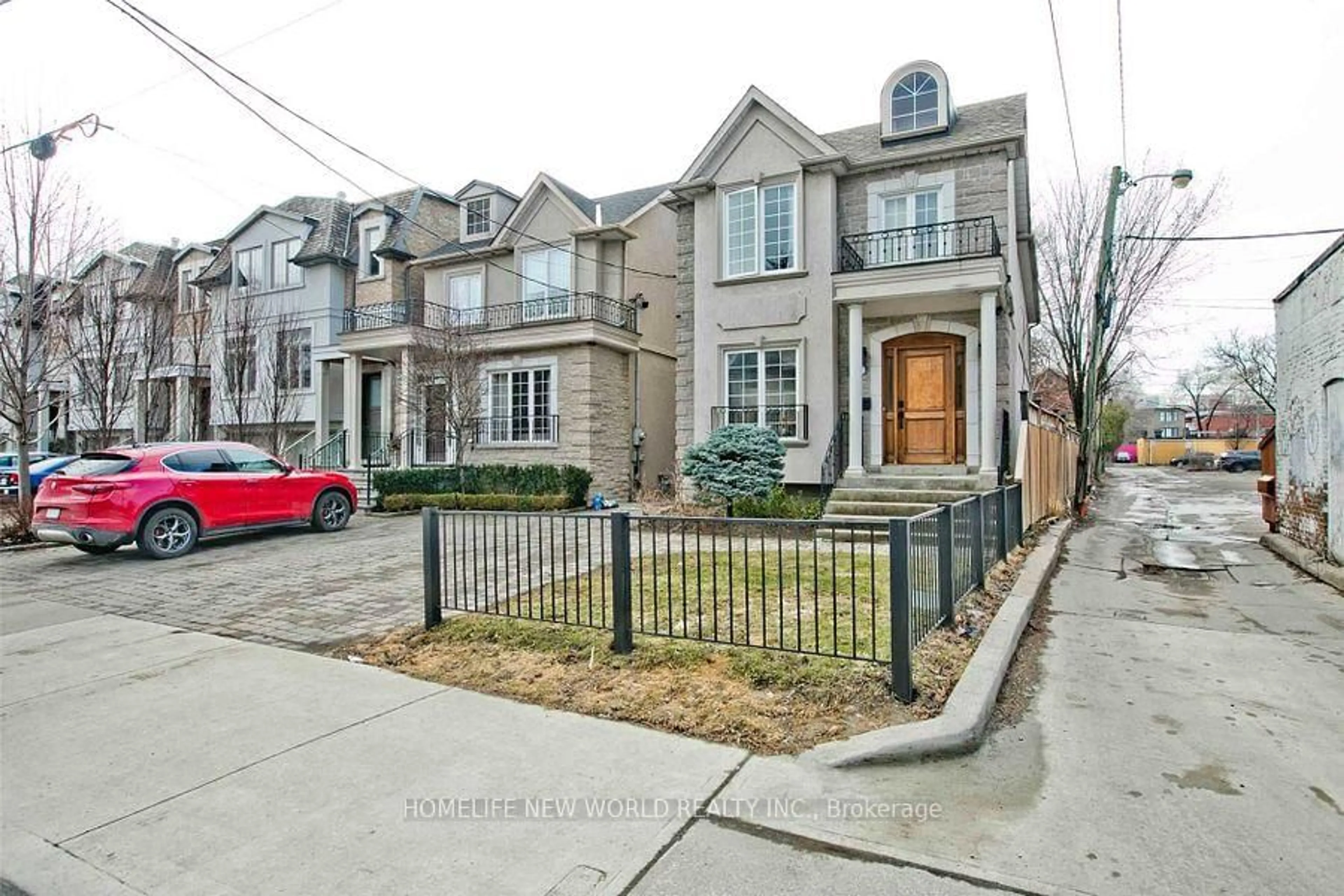 Home with brick exterior material, street for 7 Roslin Ave, Toronto Ontario M4N 1Y8