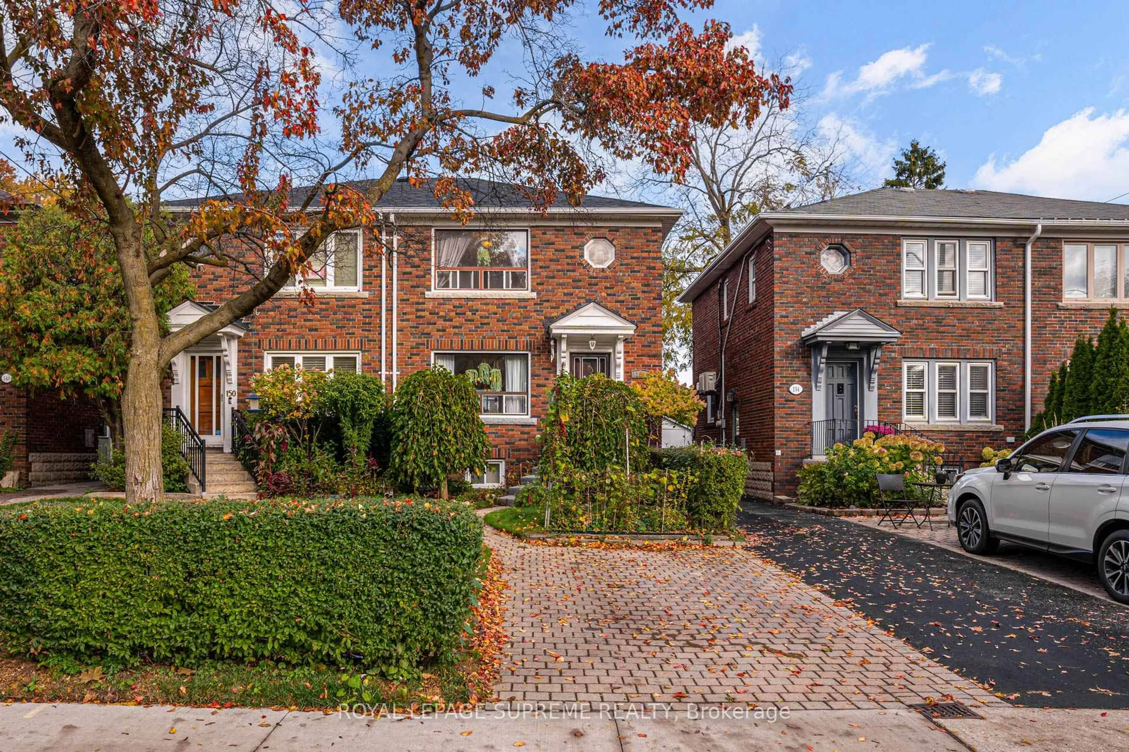 Home with brick exterior material, street for 152 Parkhurst Blvd, Toronto Ontario M4G 2E7