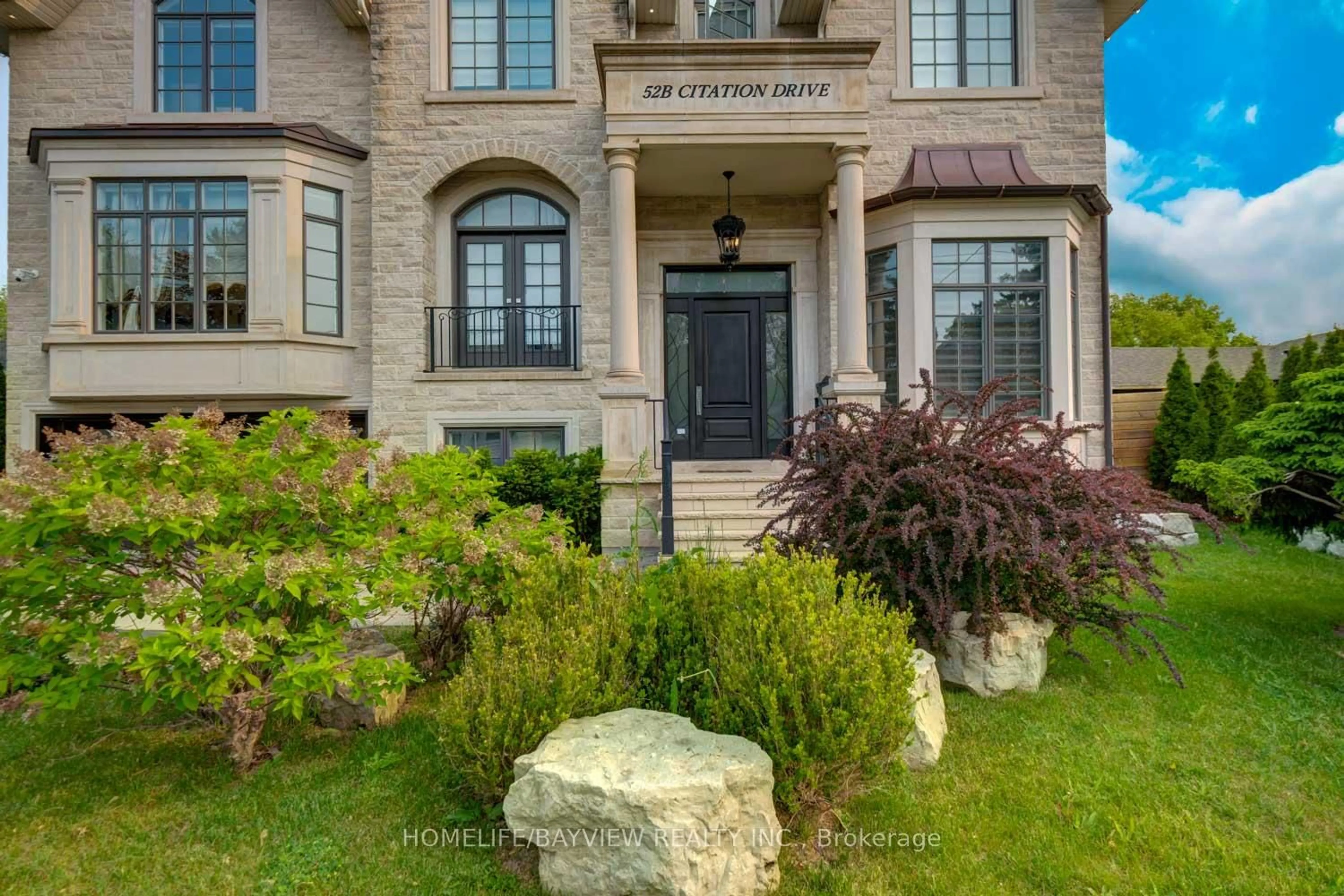 Home with brick exterior material, street for 52B Citation Dr, Toronto Ontario M2K 1S7