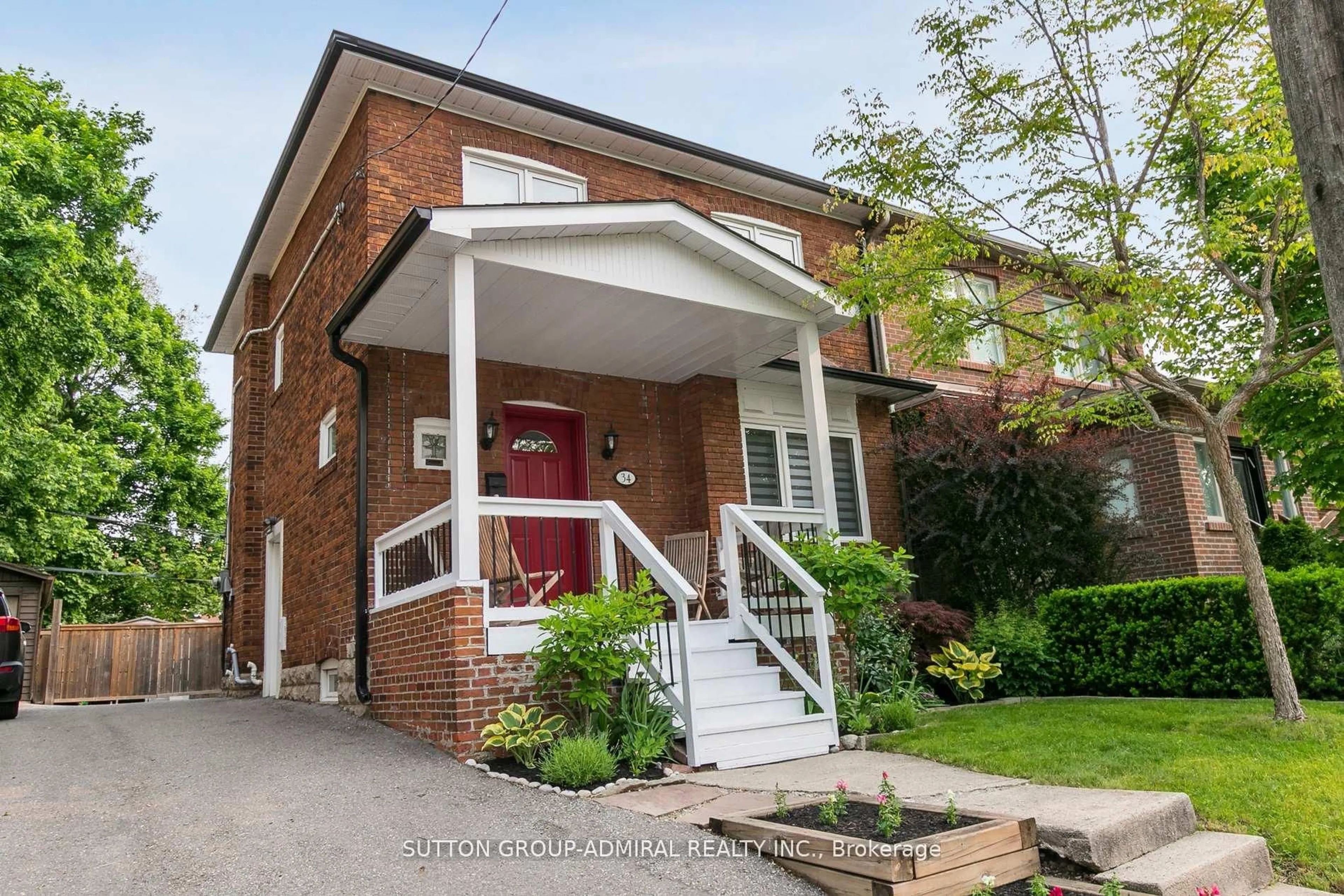 Home with brick exterior material, street for 34 Elvina Gdns, Toronto Ontario M4P 1X8