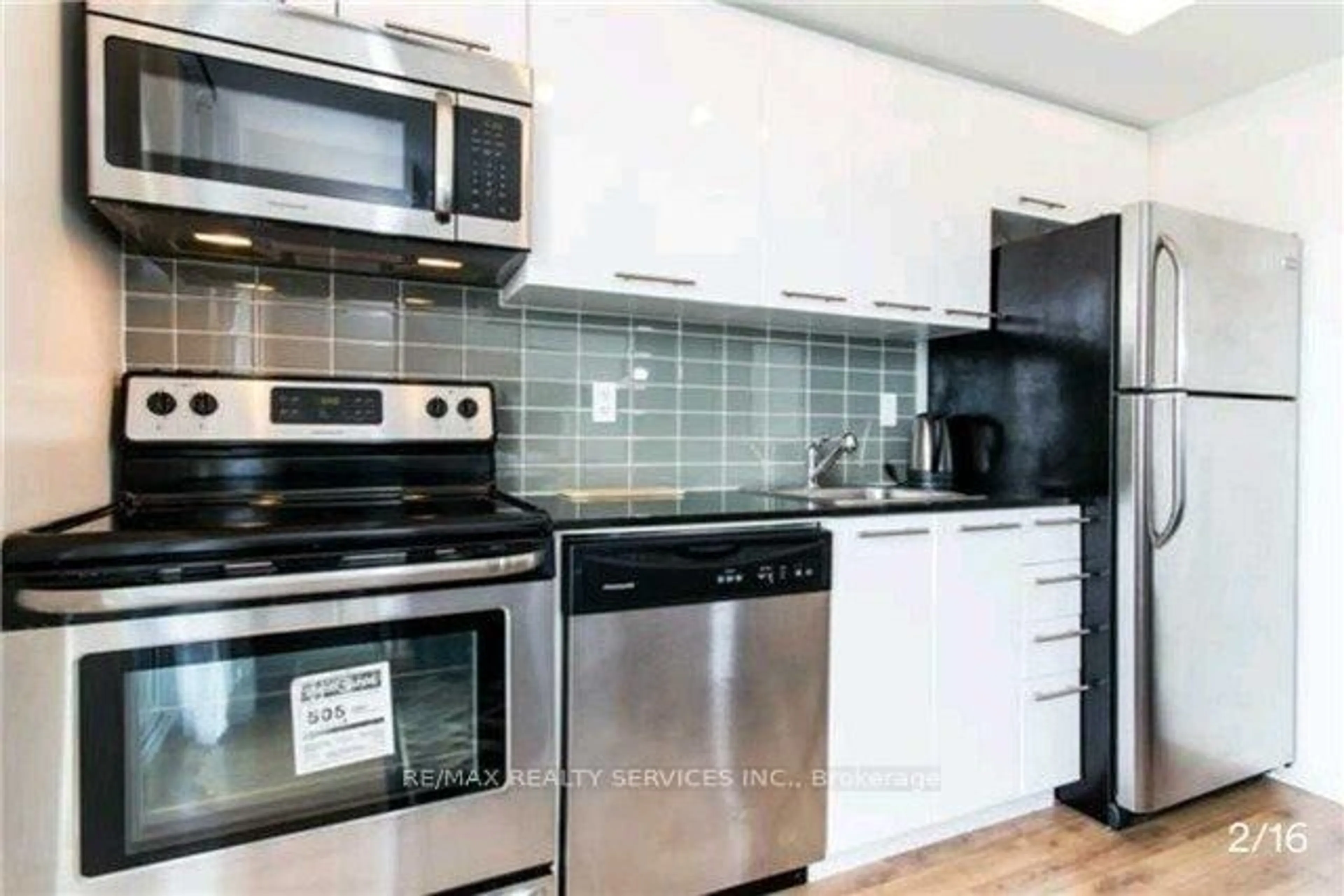 Standard kitchen, unknown for 38 Joe Shuster Way #1420, Toronto Ontario M6K 0A5