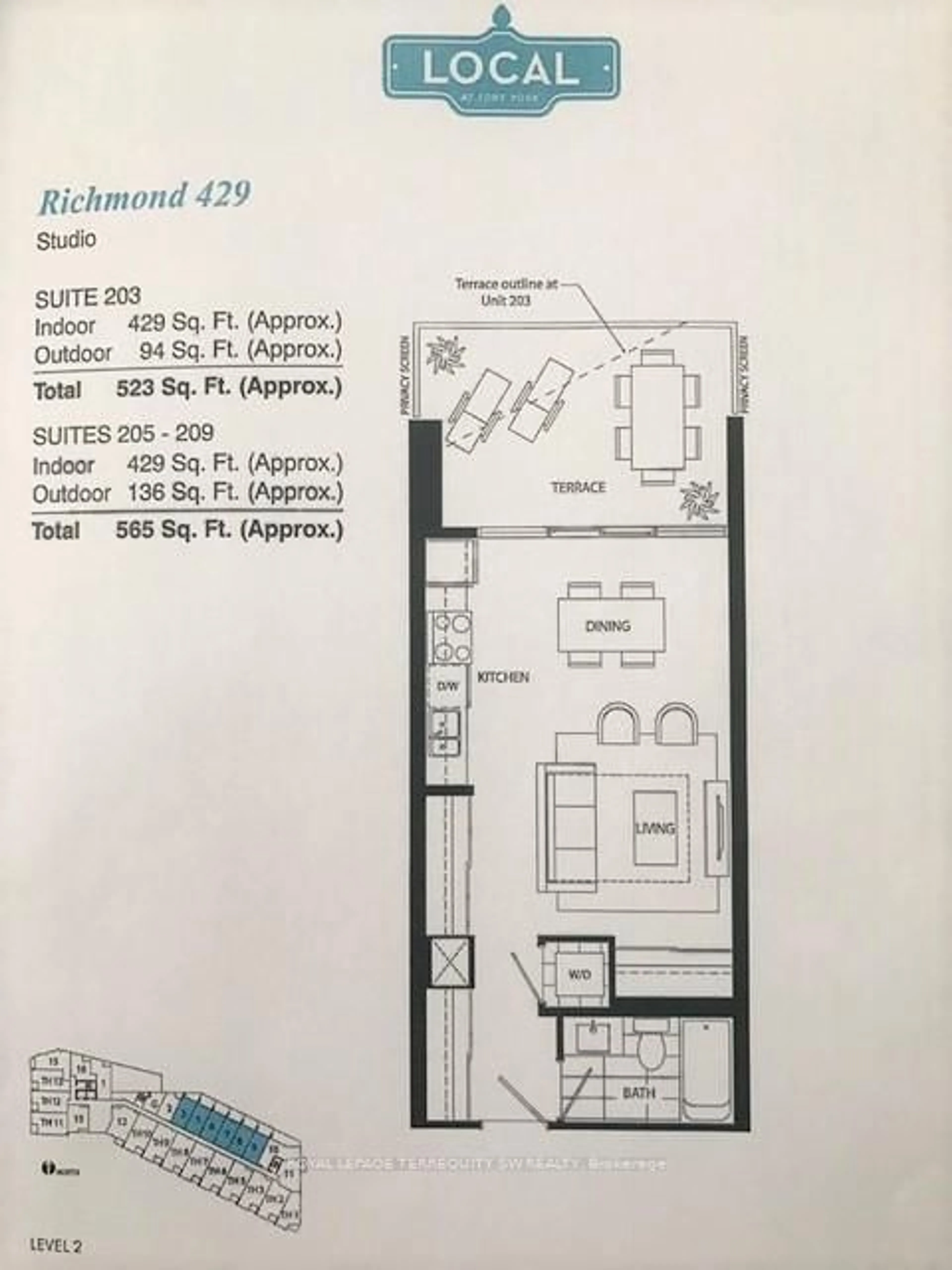 Floor plan for 50 Bruyeres Mews #208, Toronto Ontario M5V 0H8