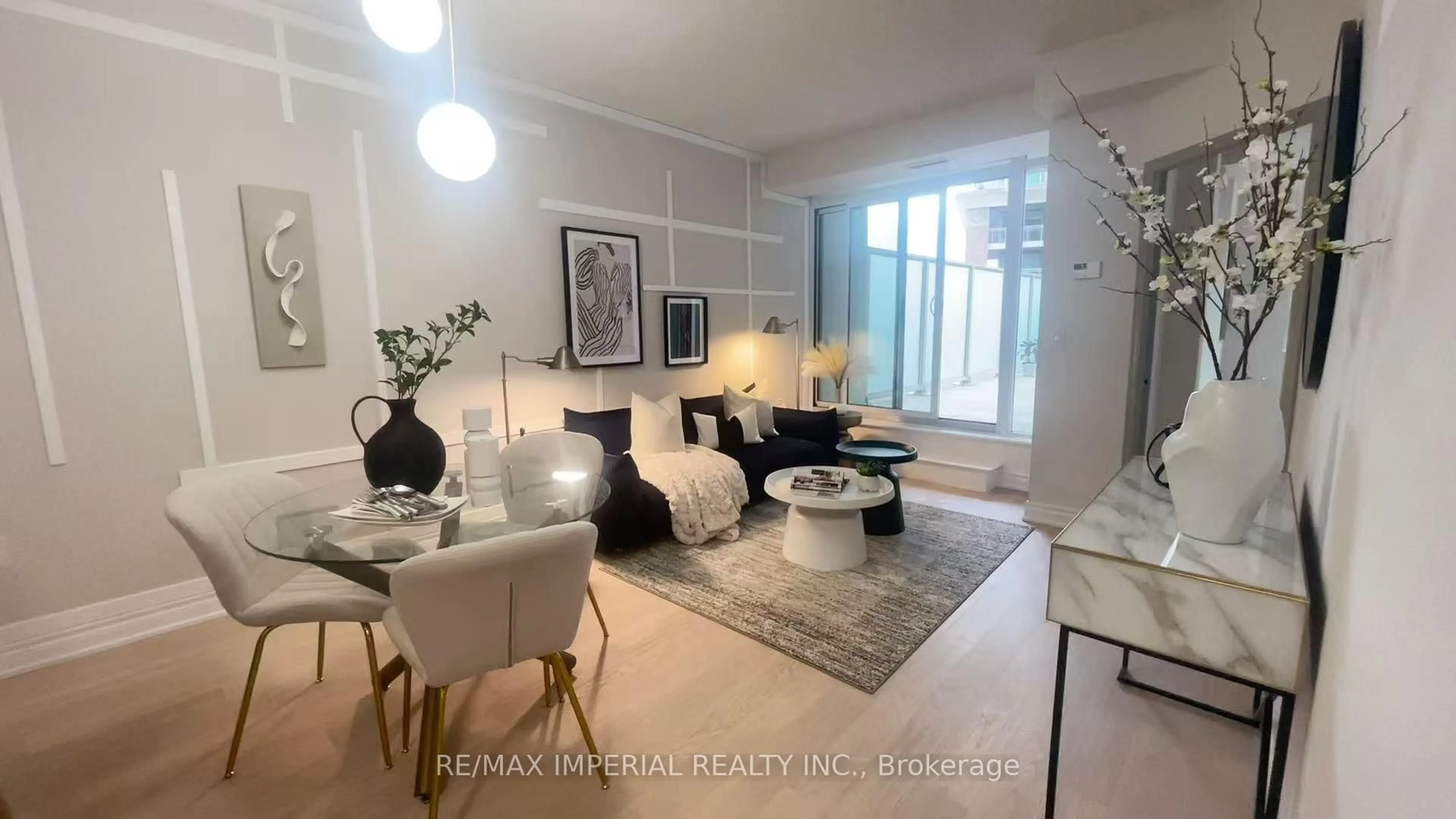 Living room with furniture, unknown for 125 Western Battery Rd #406, Toronto Ontario M6K 3R8