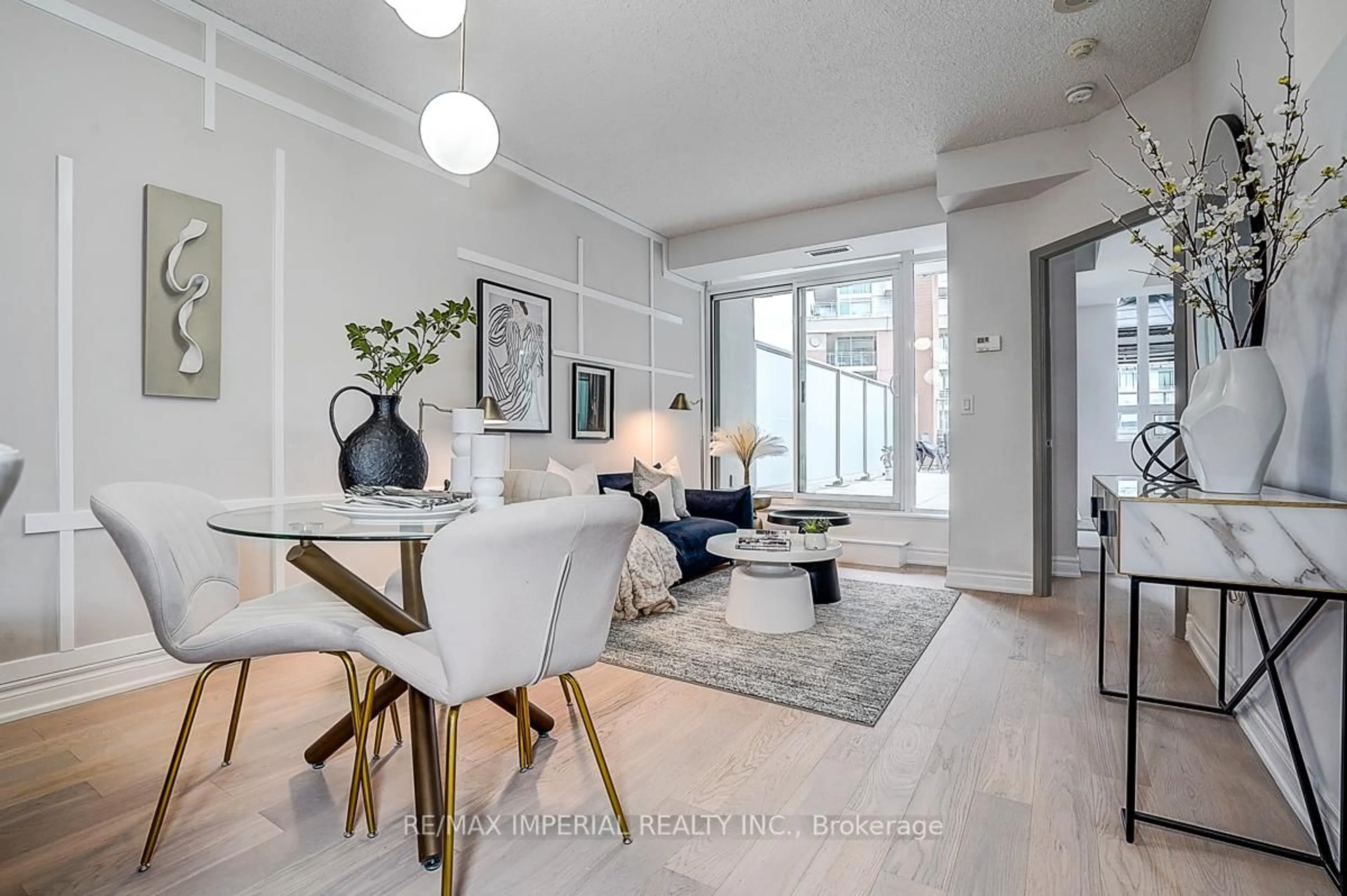 Living room with furniture, unknown for 125 Western Battery Rd #406, Toronto Ontario M6K 3R8