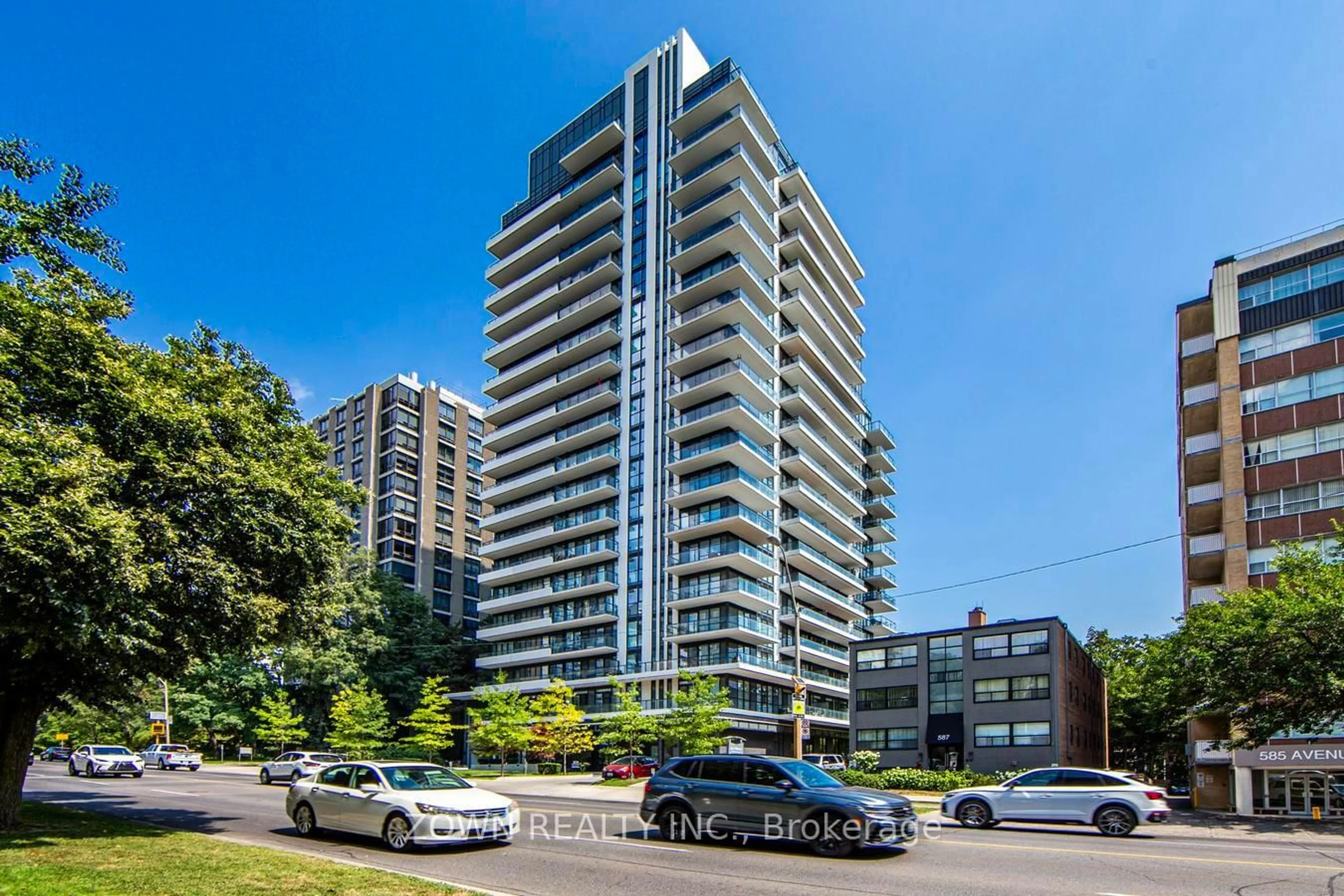 A pic from outside/outdoor area/front of a property/back of a property/a pic from drone, unknown for 609 Avenue Rd #1410, Toronto Ontario M4V 0B1