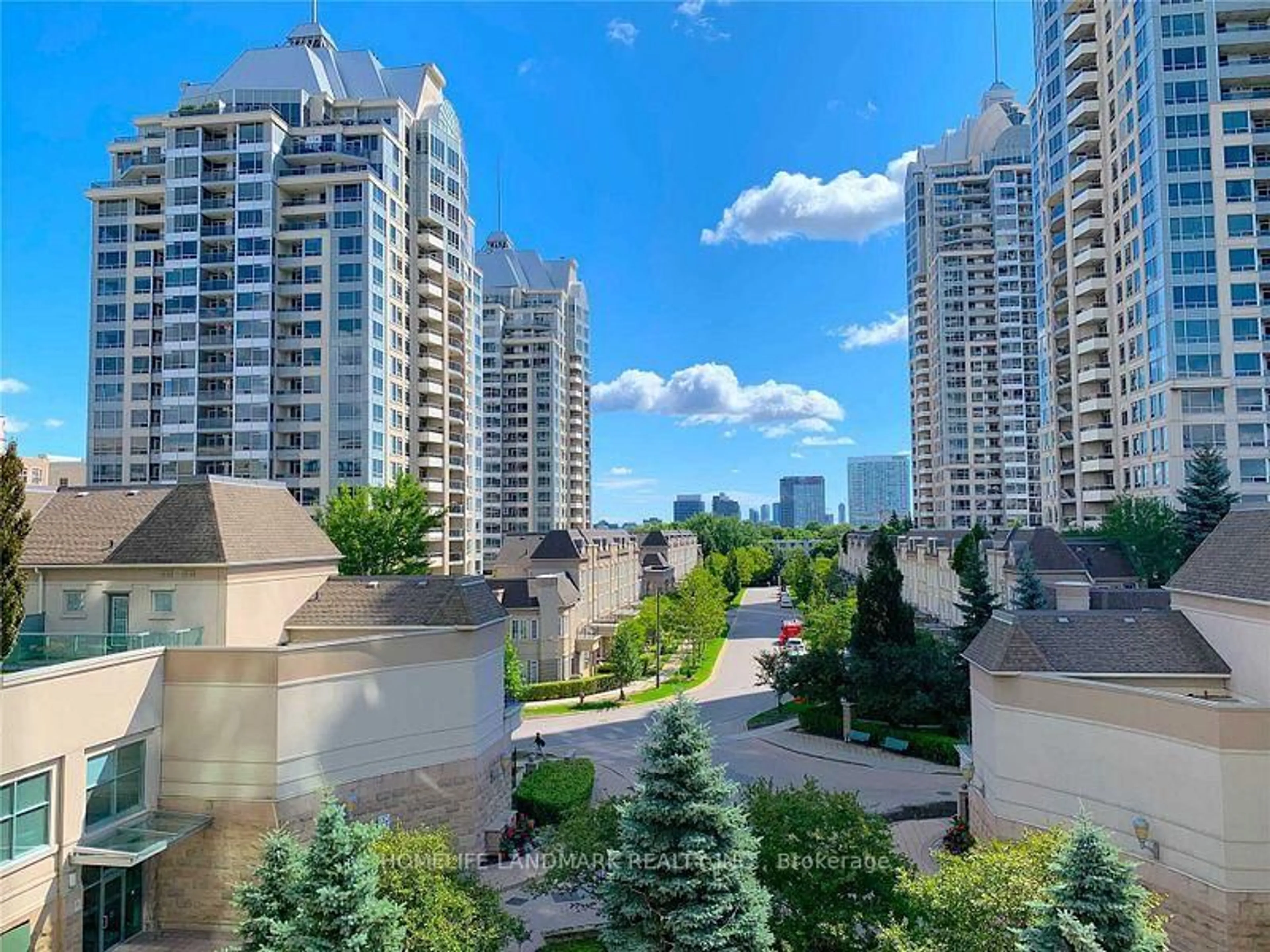 A pic from outside/outdoor area/front of a property/back of a property/a pic from drone, city buildings view from balcony for 17 Barberry Pl ## 405, Toronto Ontario M2K 3E2