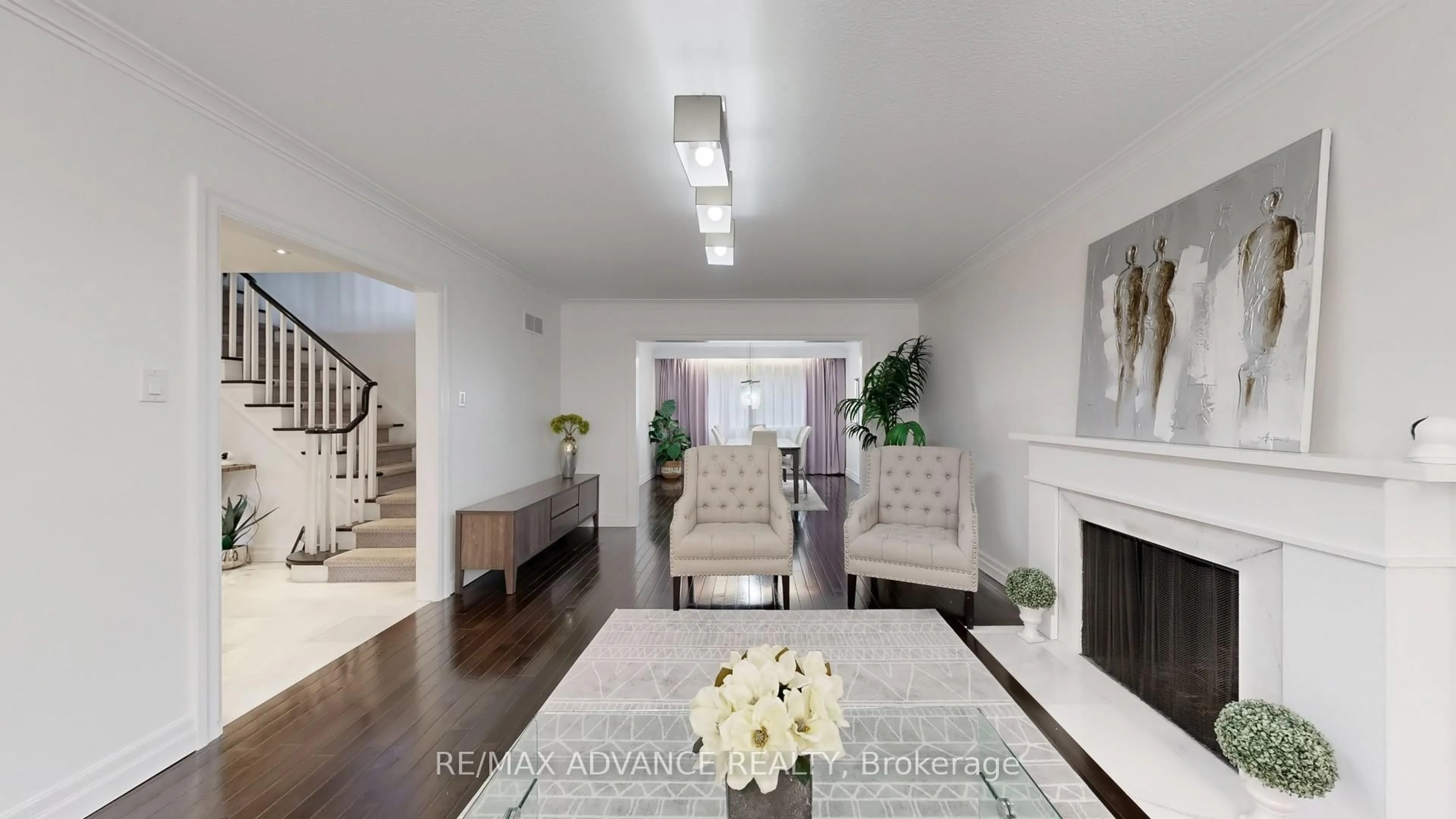 Living room with furniture, unknown for 9 Carluke Cres, Toronto Ontario M2L 2H7