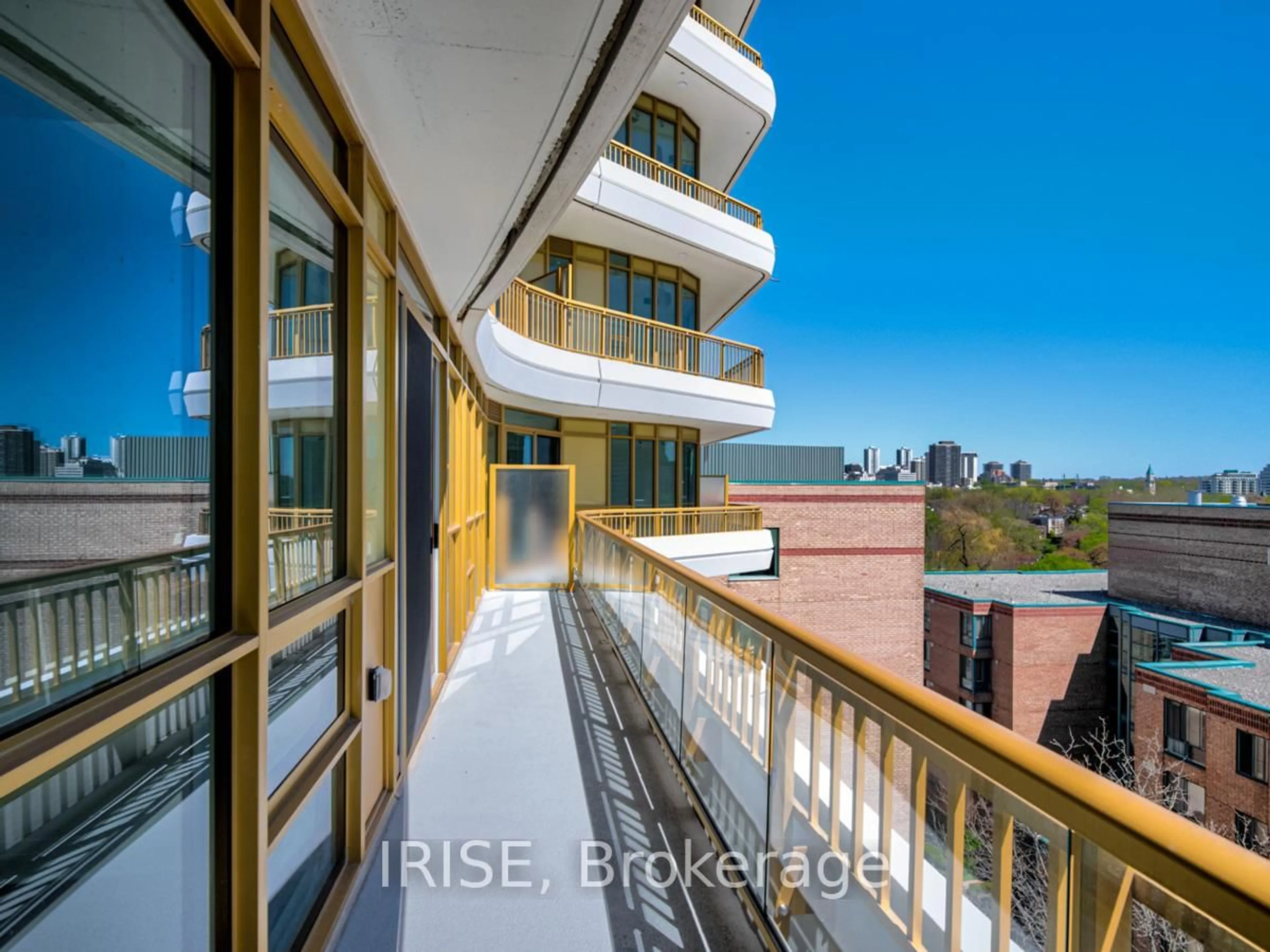 Balcony in the apartment, city buildings view from balcony for 151 Avenue Rd #705, Toronto Ontario M5R 2H7