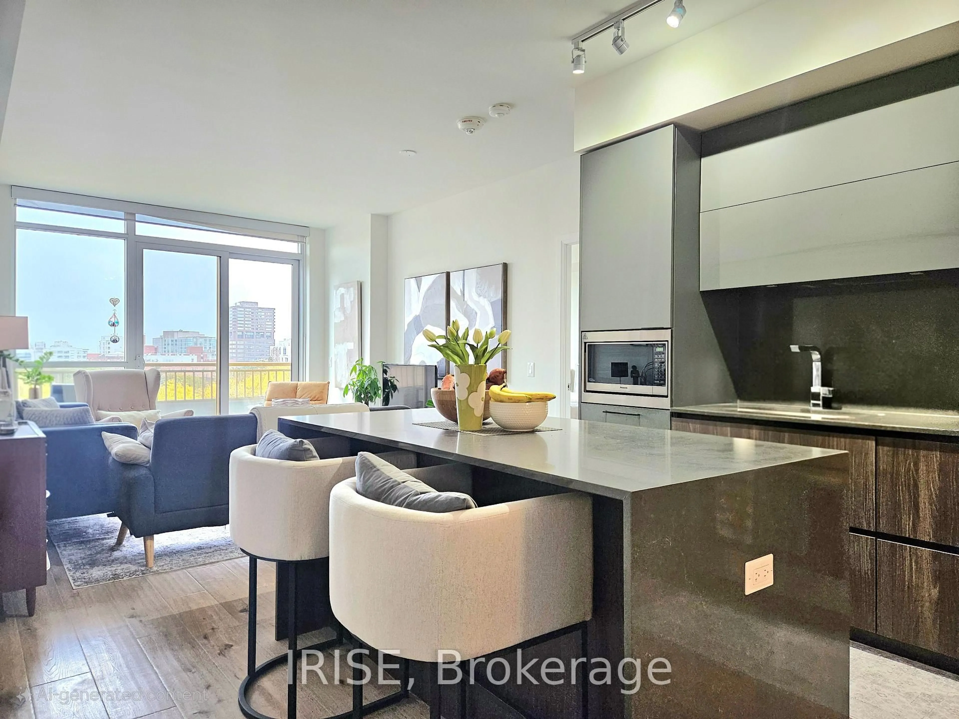 Contemporary kitchen, ceramic/tile floor for 151 Avenue Rd #705, Toronto Ontario M5R 2H7