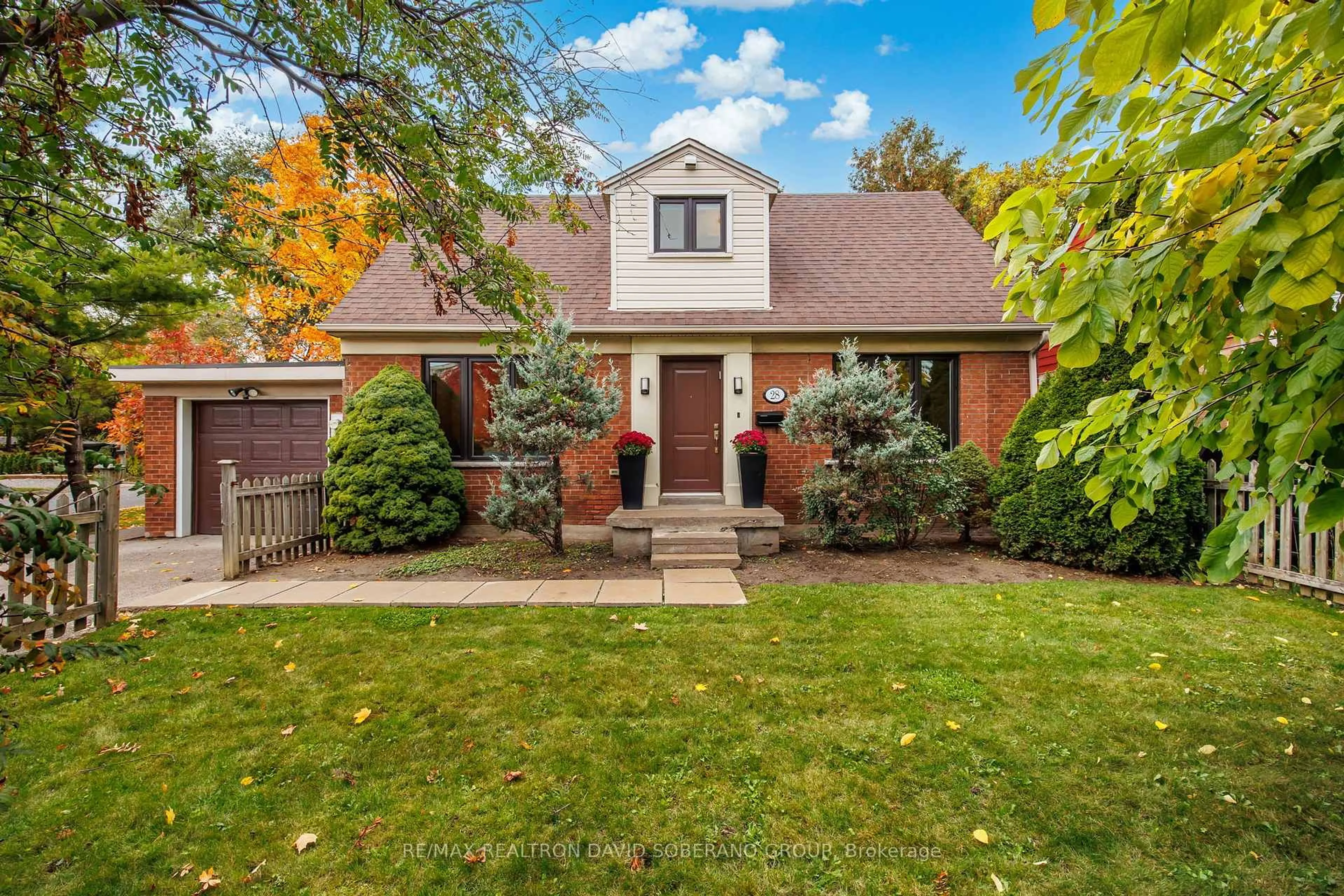 Home with brick exterior material, street for 28 Touraine Ave, Toronto Ontario M3H 1R1