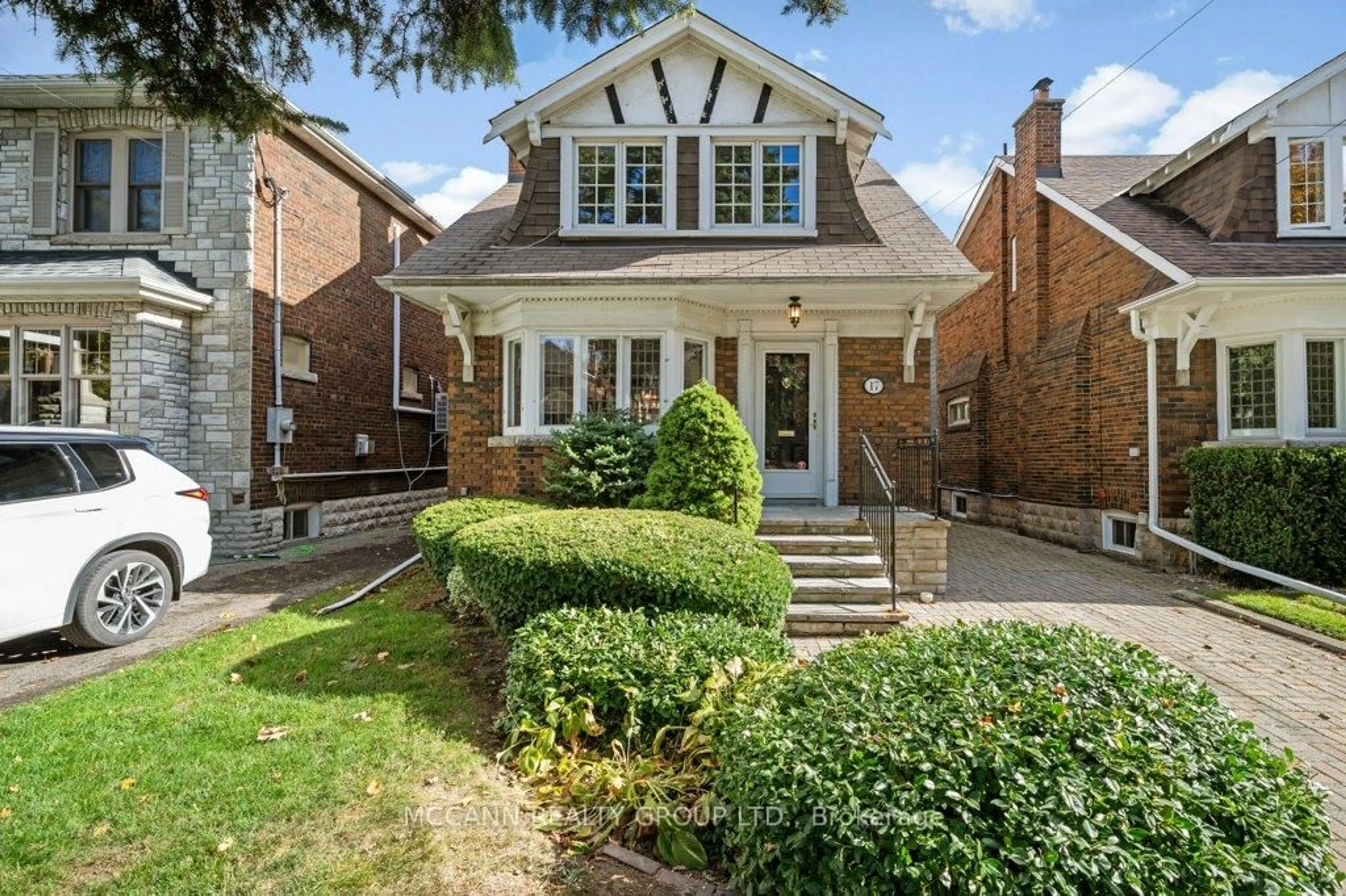 Home with brick exterior material, street for 17 Donegall Dr, Toronto Ontario M4G 3G6