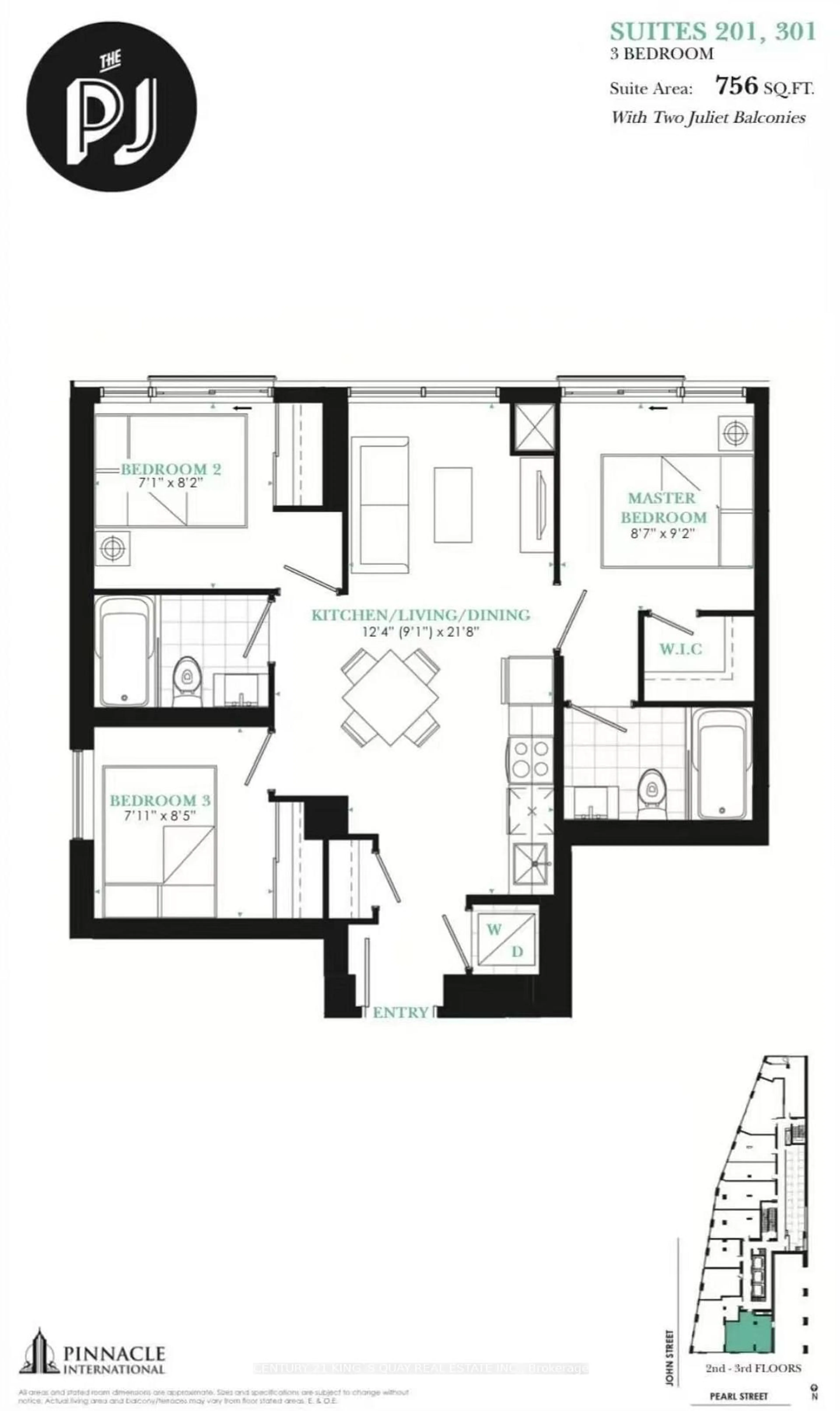 Floor plan for 99 JOHN St #201, Toronto Ontario M5V 0S6