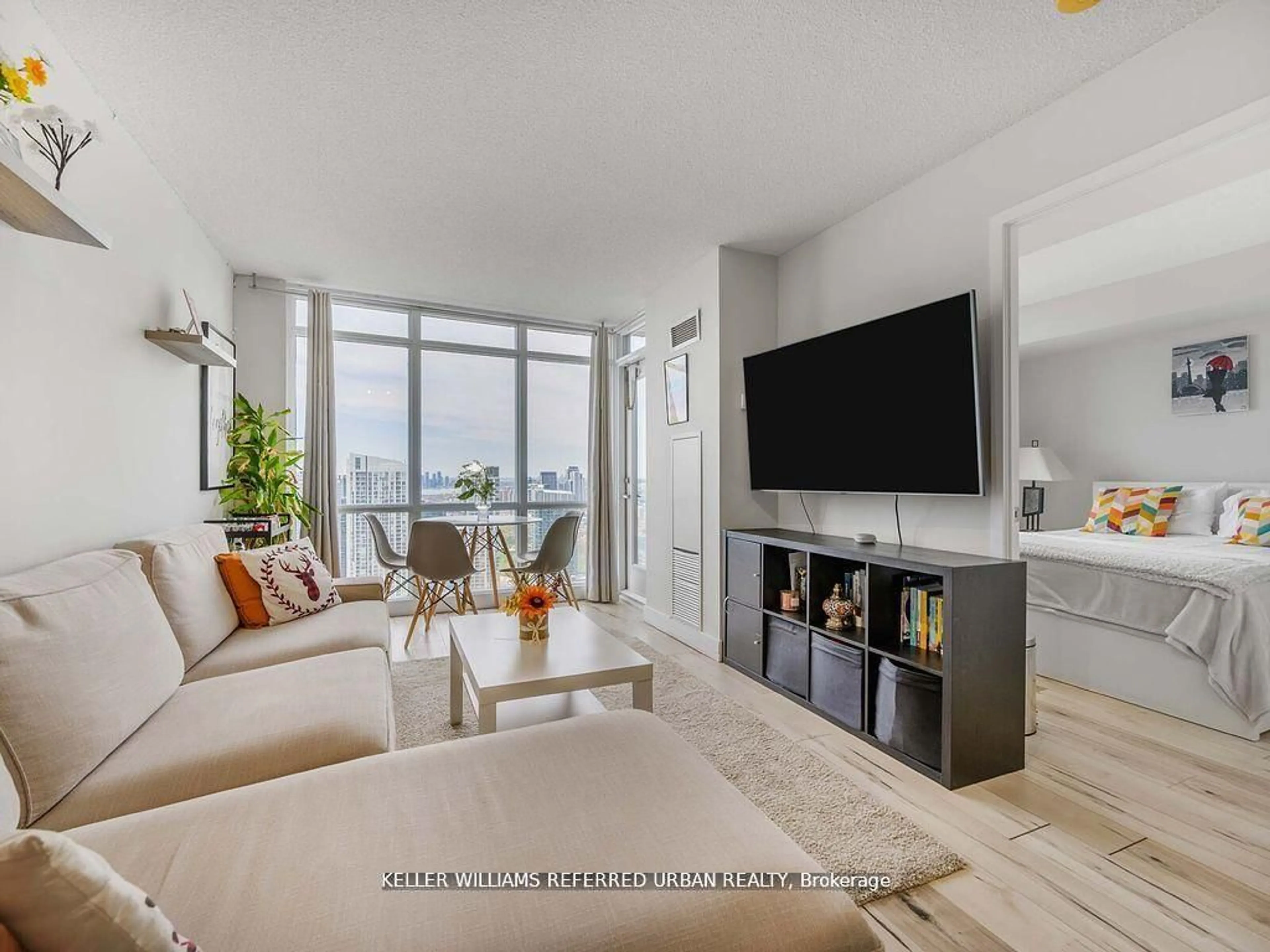 Living room with furniture, unknown for 11 Brunel Crt #4702, Toronto Ontario M5V 3Y3