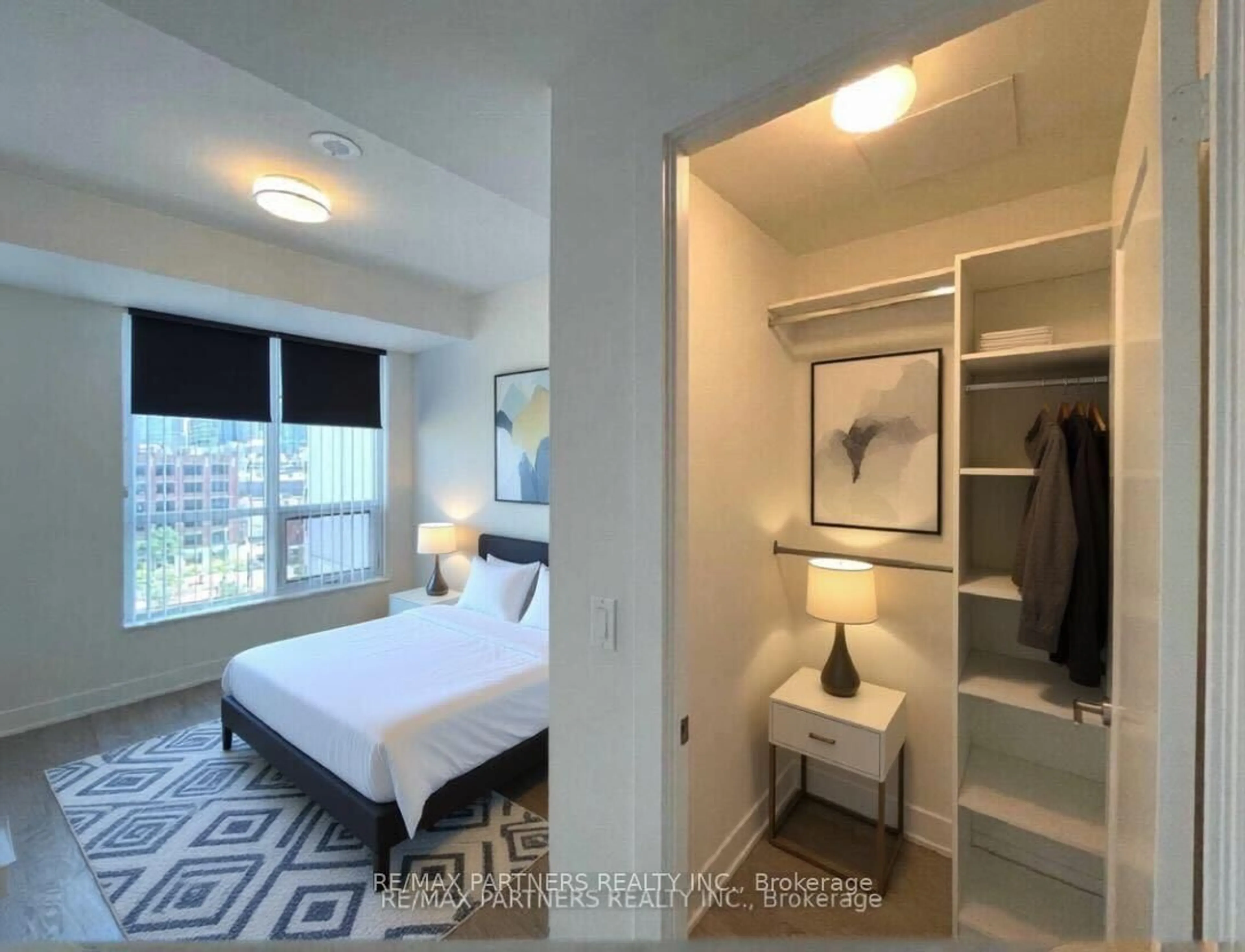 Bedroom with bed, unknown for 38 Cameron St #716, Toronto Ontario M2N 1H1