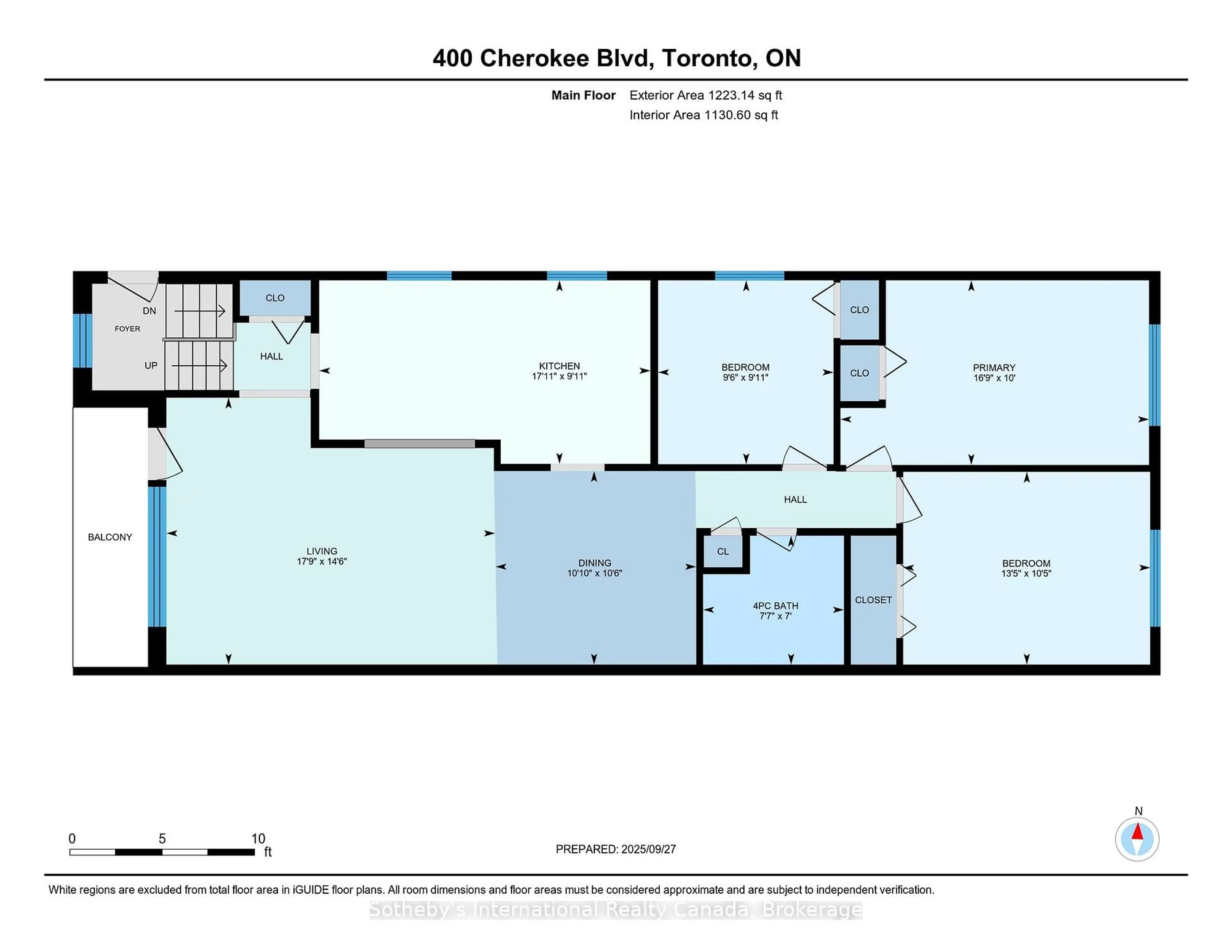 Floor plan for 400 Cherokee Blvd, Toronto Ontario M2H 2W7