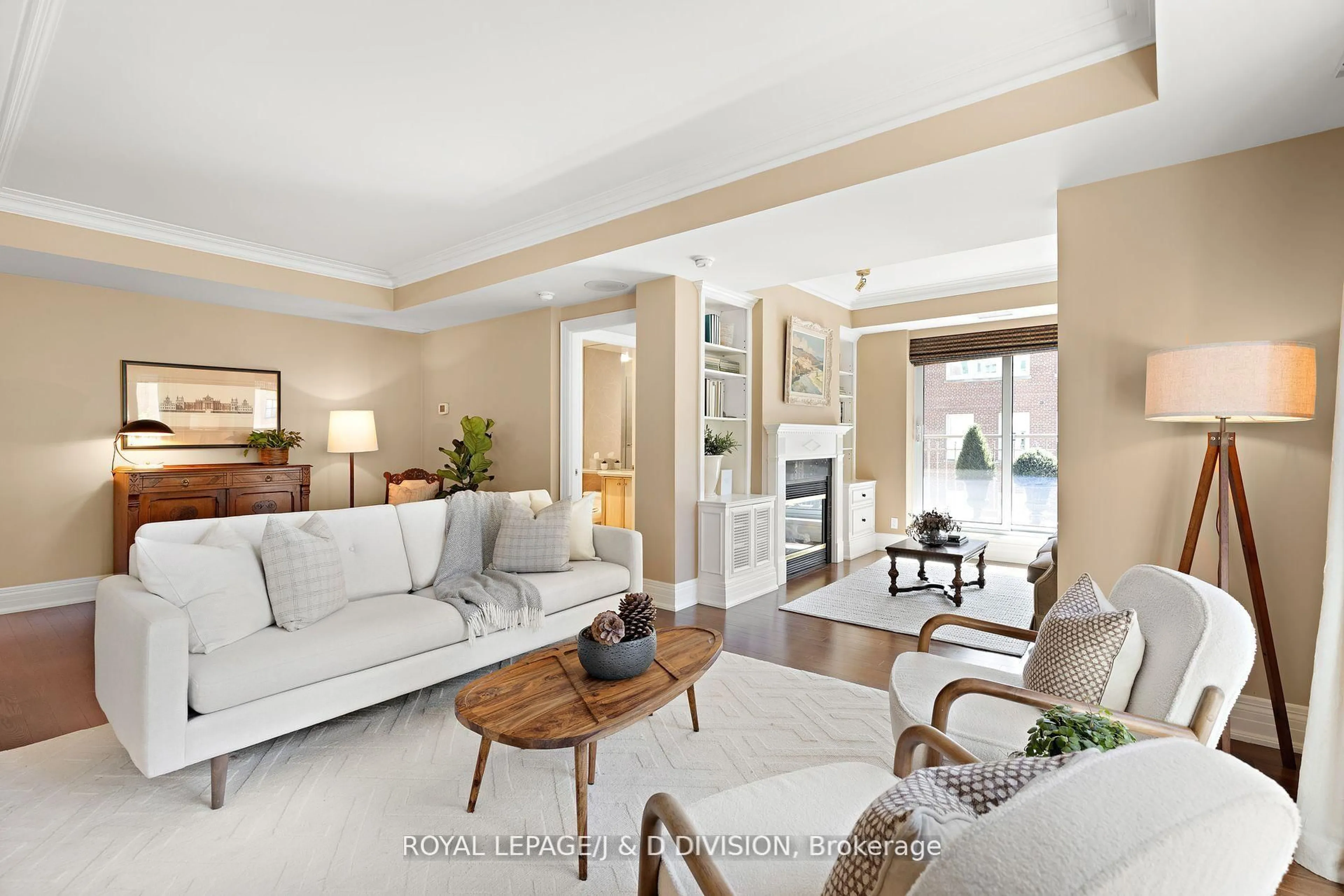 Living room with furniture, ceramic/tile floor for 33 Delisle Ave #303, Toronto Ontario M4V 3C7