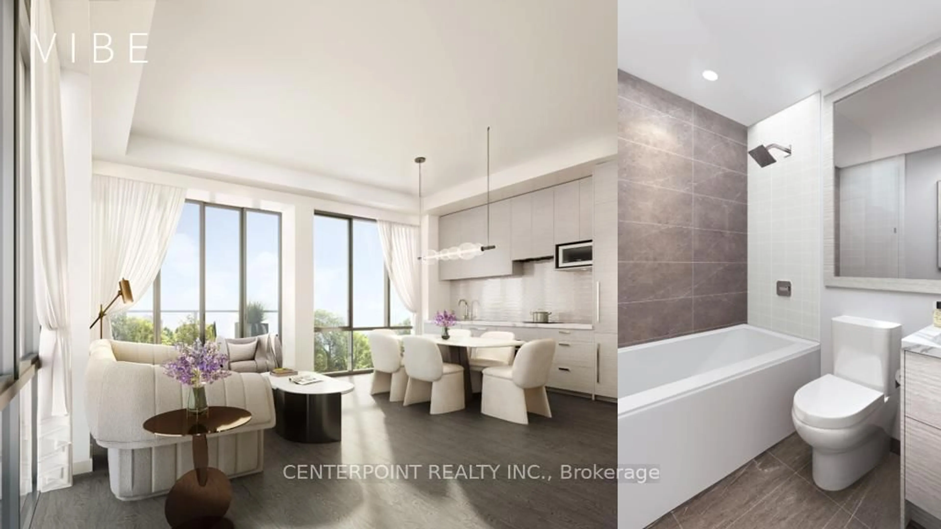 Contemporary bathroom, ceramic/tile floor for 75 Curlew Dr #222, Toronto Ontario M3A 2P8