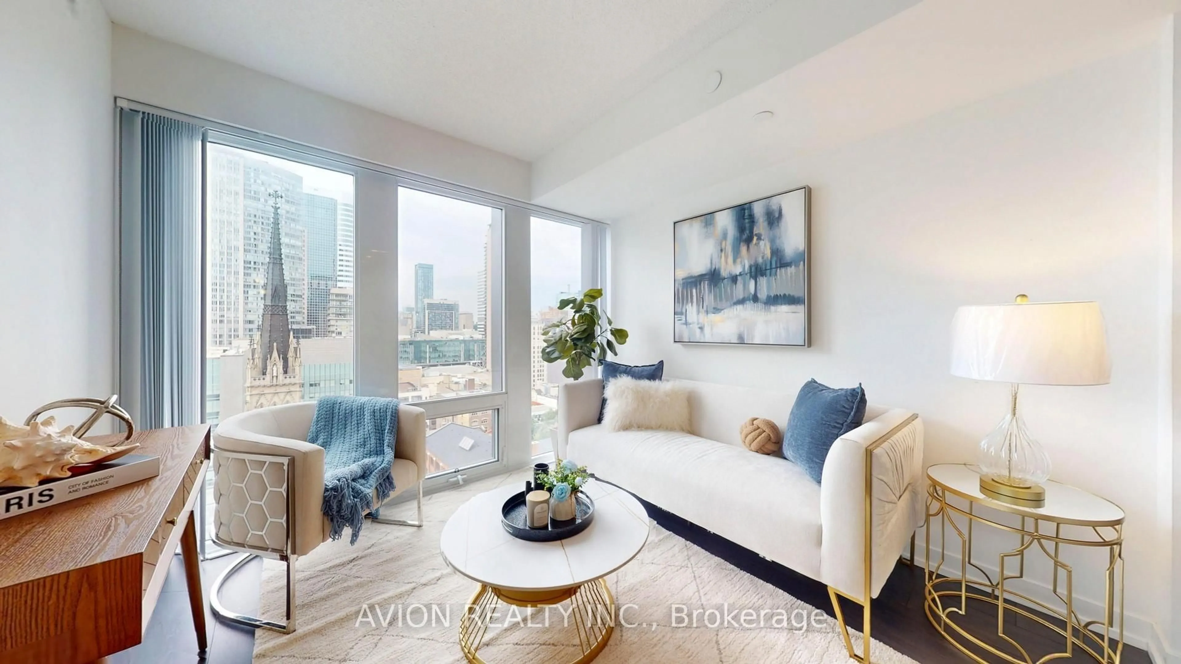 Living room with furniture, unknown for 60 Shuter St #2007, Toronto Ontario M5B 1A8