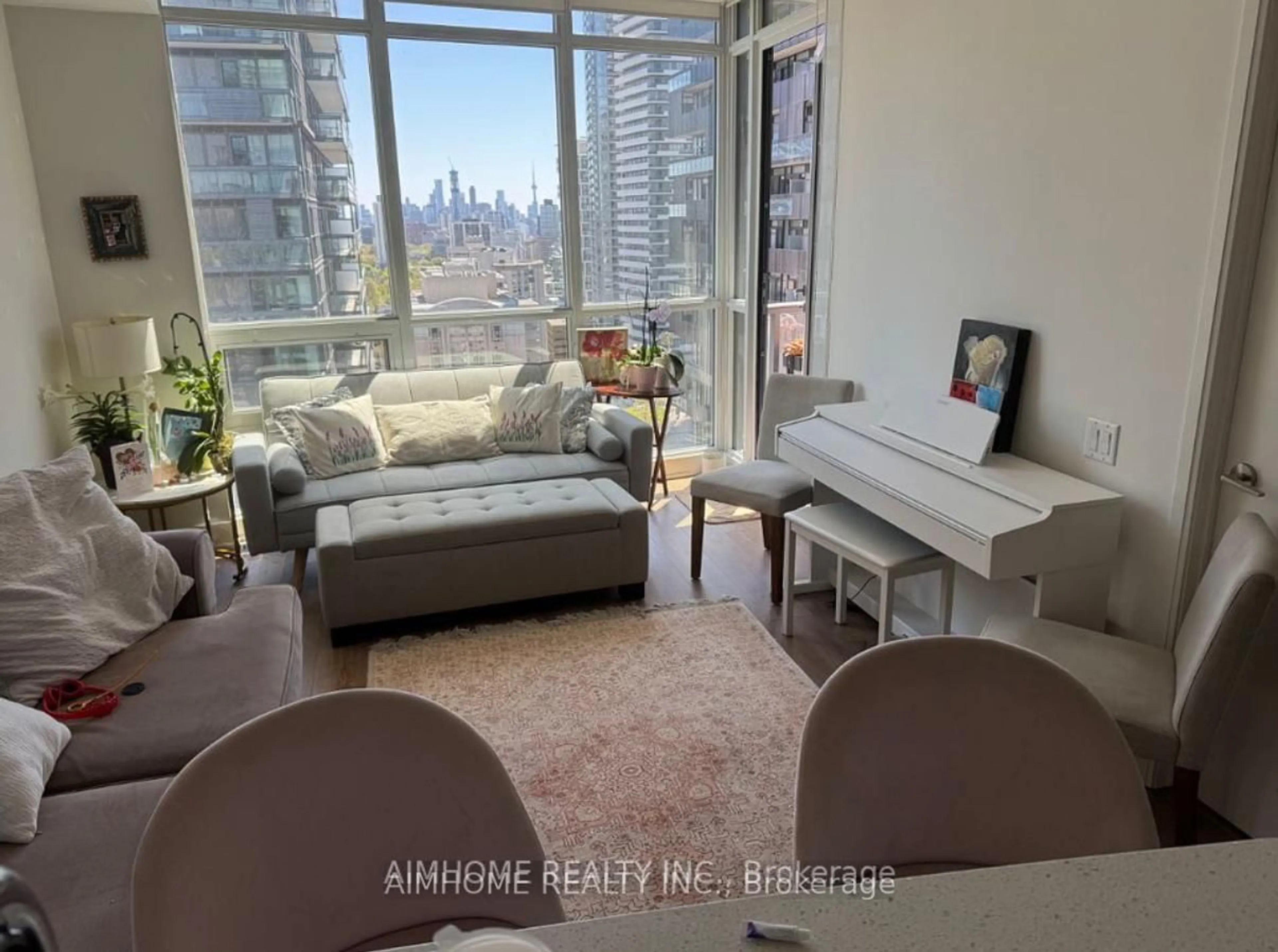 Living room with furniture, unknown for 30 Roehampton Ave #2011, Toronto Ontario M4P 1R2